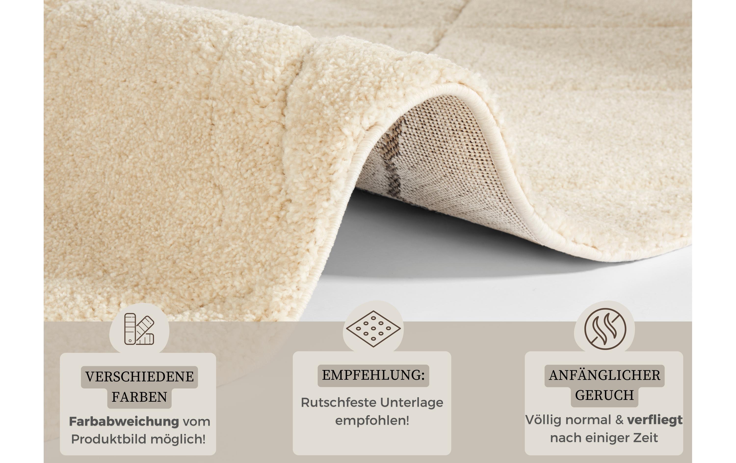 Hanse Home Teppich Colin 160 cm x 230 cm, Beige