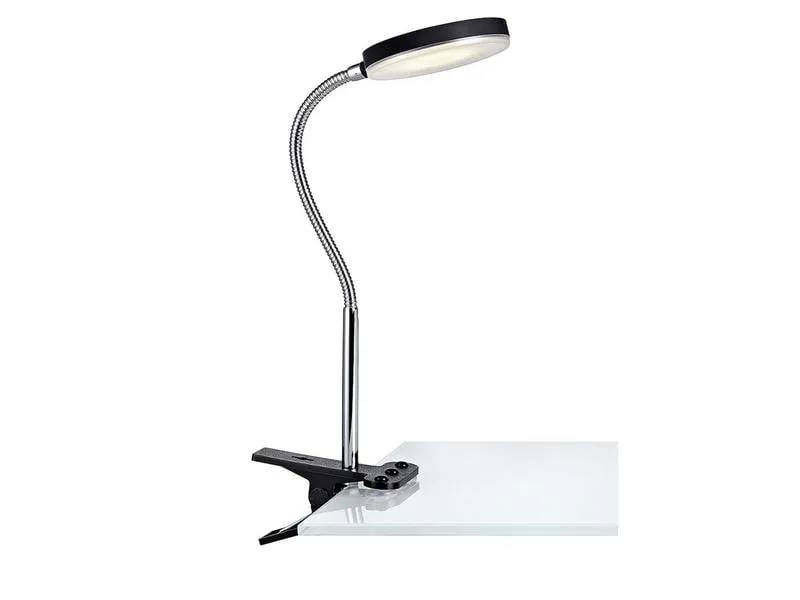 Markslöjd Schreibtischleuchte Flex Clip, 3000K, 5W, Schwarz/Chrom Markslöjd Schreibtischleuchte Flex Clip, 3000K, 5W, Schwarz/Chrom