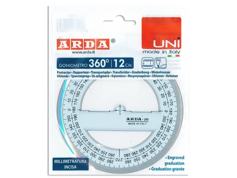 Arda Winkelmesser UNI 360°, 12 cm Arda Winkelmesser UNI 360°, 12 cm