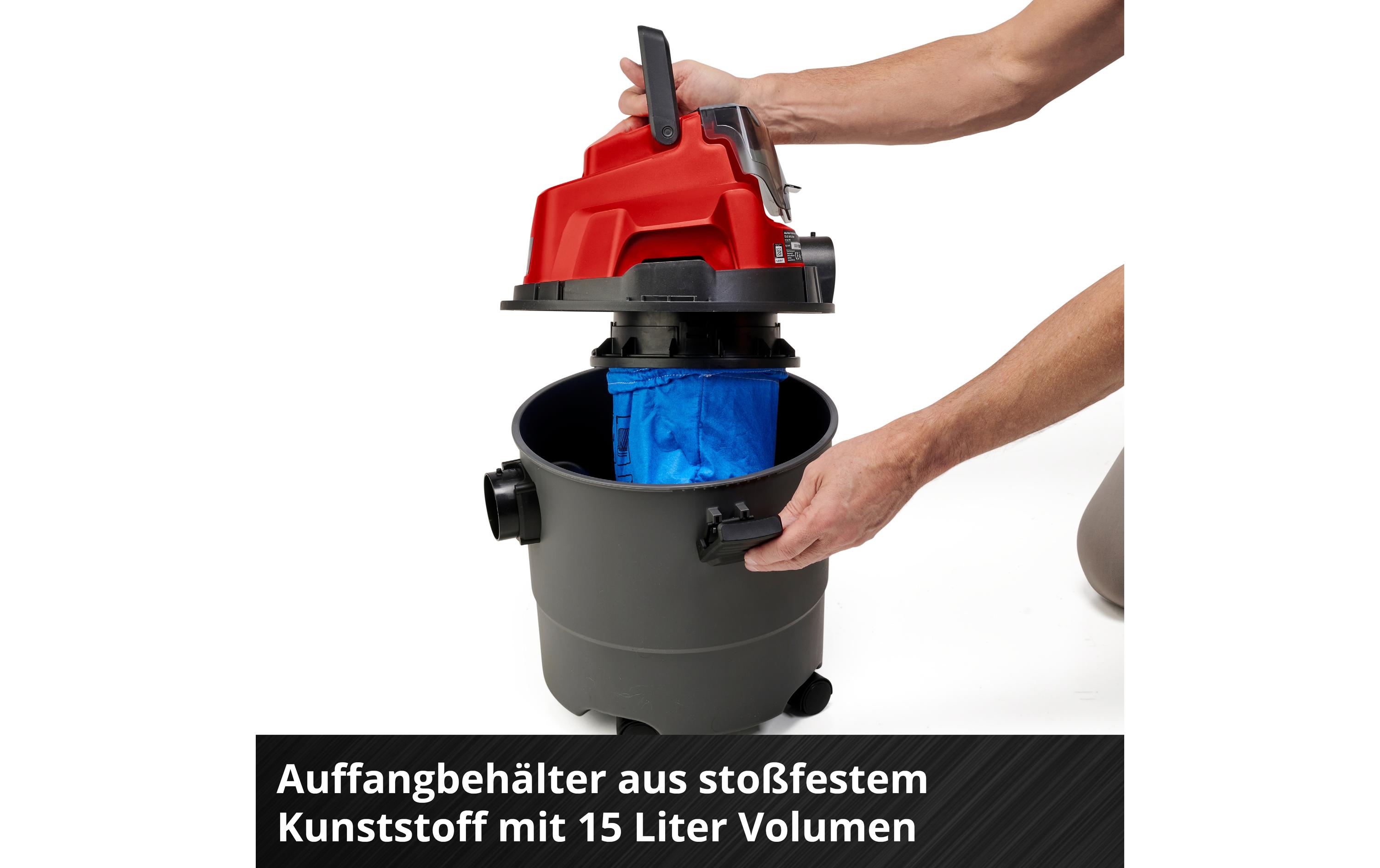 Einhell Akku-Nass-/Trockensauger TC-VC 18/15 Li-Solo