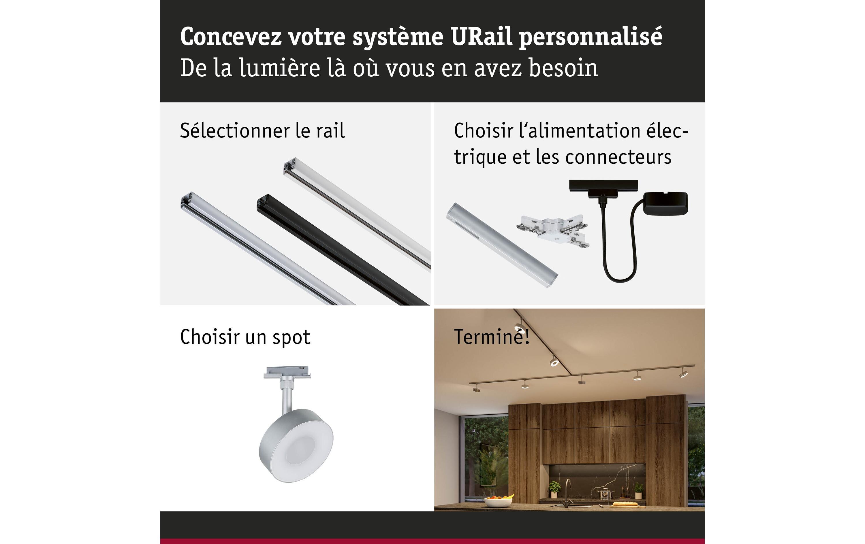Paulmann URail Schienenspot Circle dimmbar 230 V Chrom Paulmann URail Schienenspot Circle dimmbar 230 V Chrom