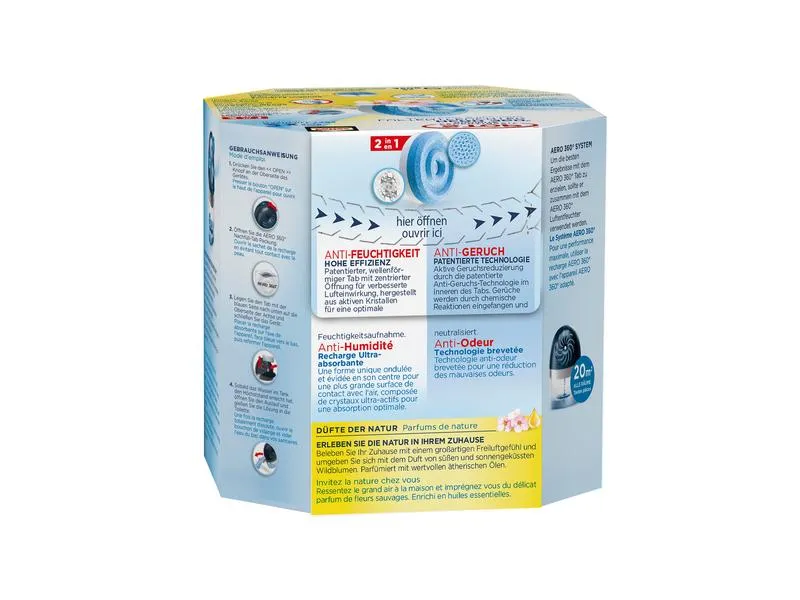 Pattex Nachfüll-Tabs Aero 360 Wildblumen 2 x 450 g Pattex Nachfüll-Tabs Aero 360 Wildblumen 2 x 450 g