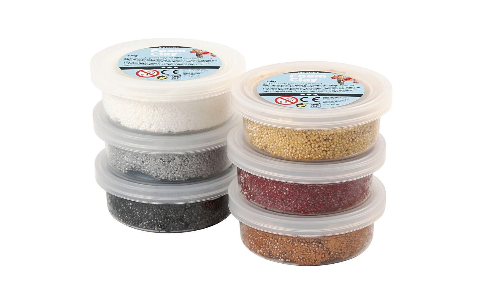 Creativ Company Modellier-Set Foam Clay 6 x 14 g Mehrfarbig Creativ Company Modellier-Set Foam Clay 6 x 14 g Mehrfarbig