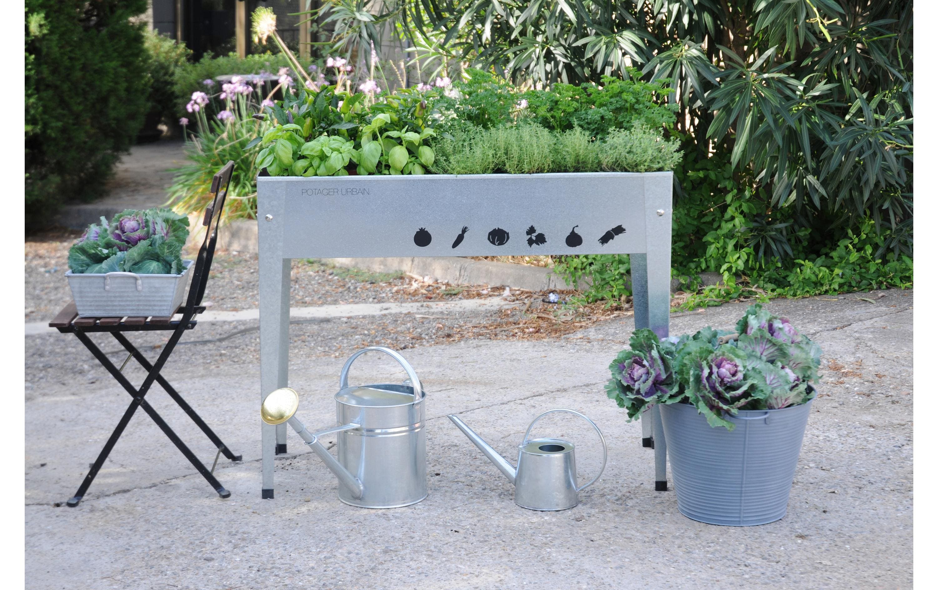 Herstera Hochbeet 100 x 40 x 84 cm Urban Garden Anthrazit