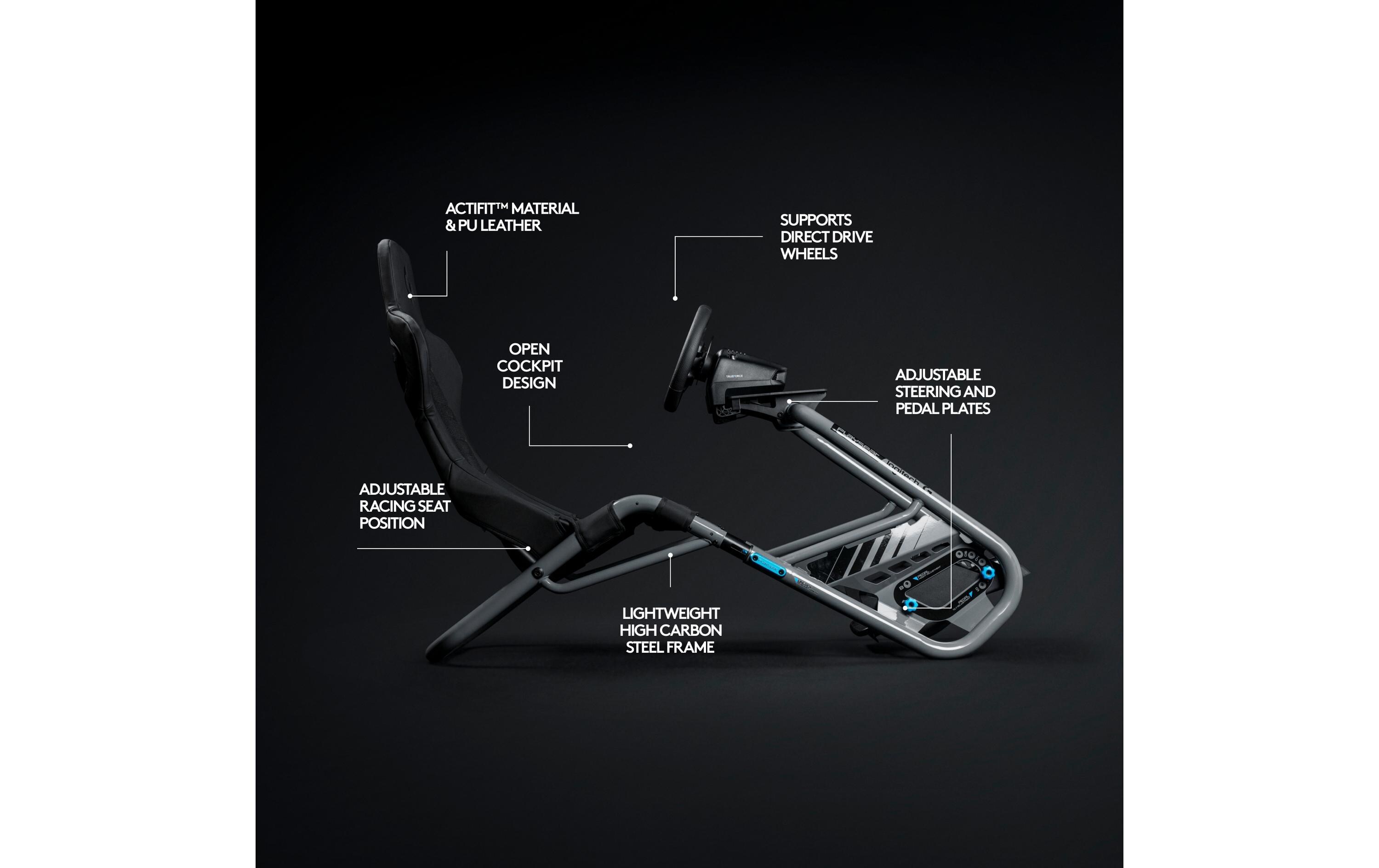Playseat Trophy – Logitech G Edition Grau/Schwarz