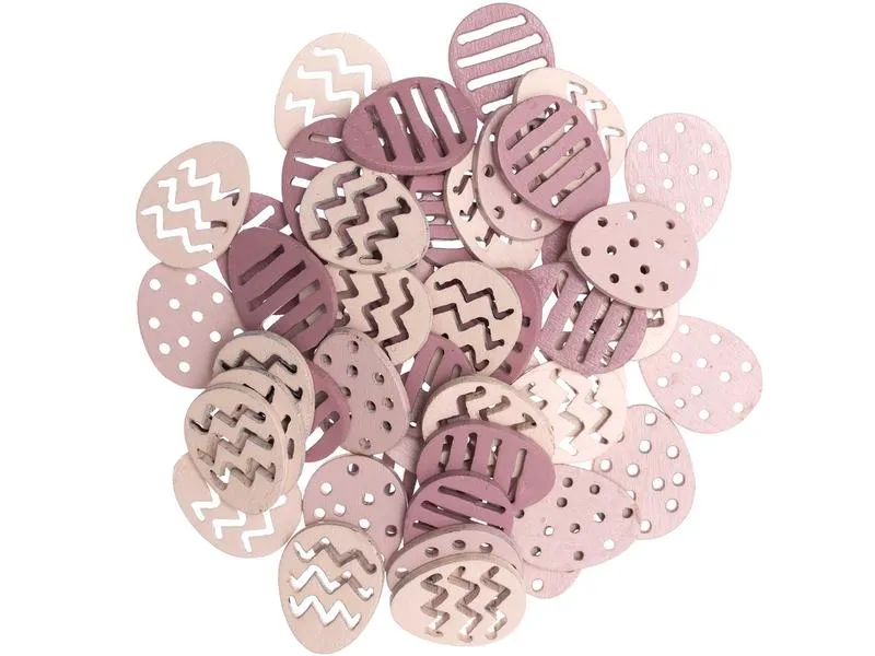 Rico Design Streudeko Ostereier 48 Stück, Rosa Rico Design Streudeko Ostereier 48 Stück, Rosa