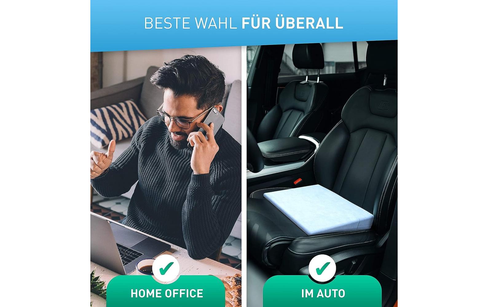 Flipline Keilkissen mit Samtbezug – Antirutschbezug