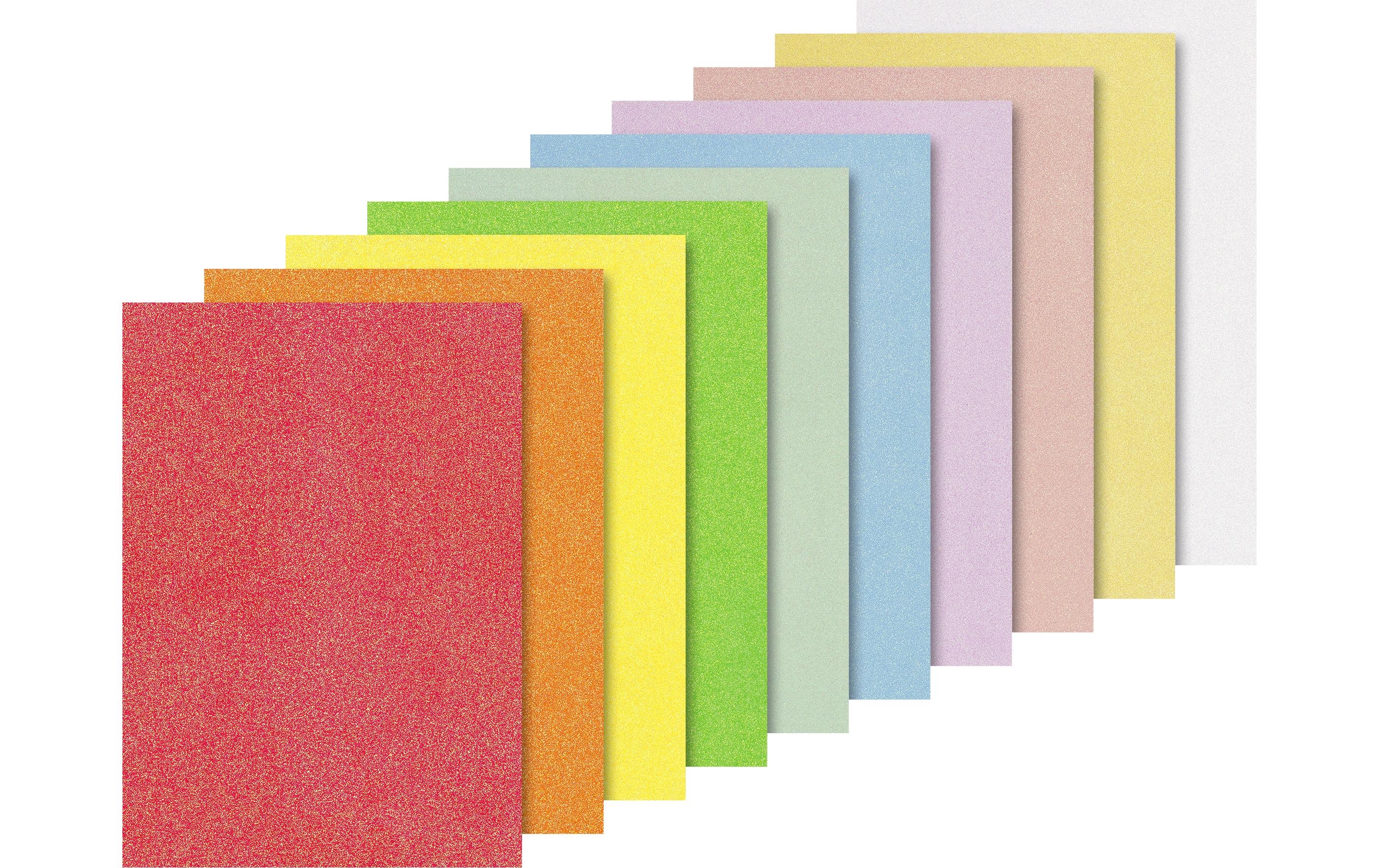 Heyda Glitzerkarton Iris 10 Blatt à 200g/m², A4