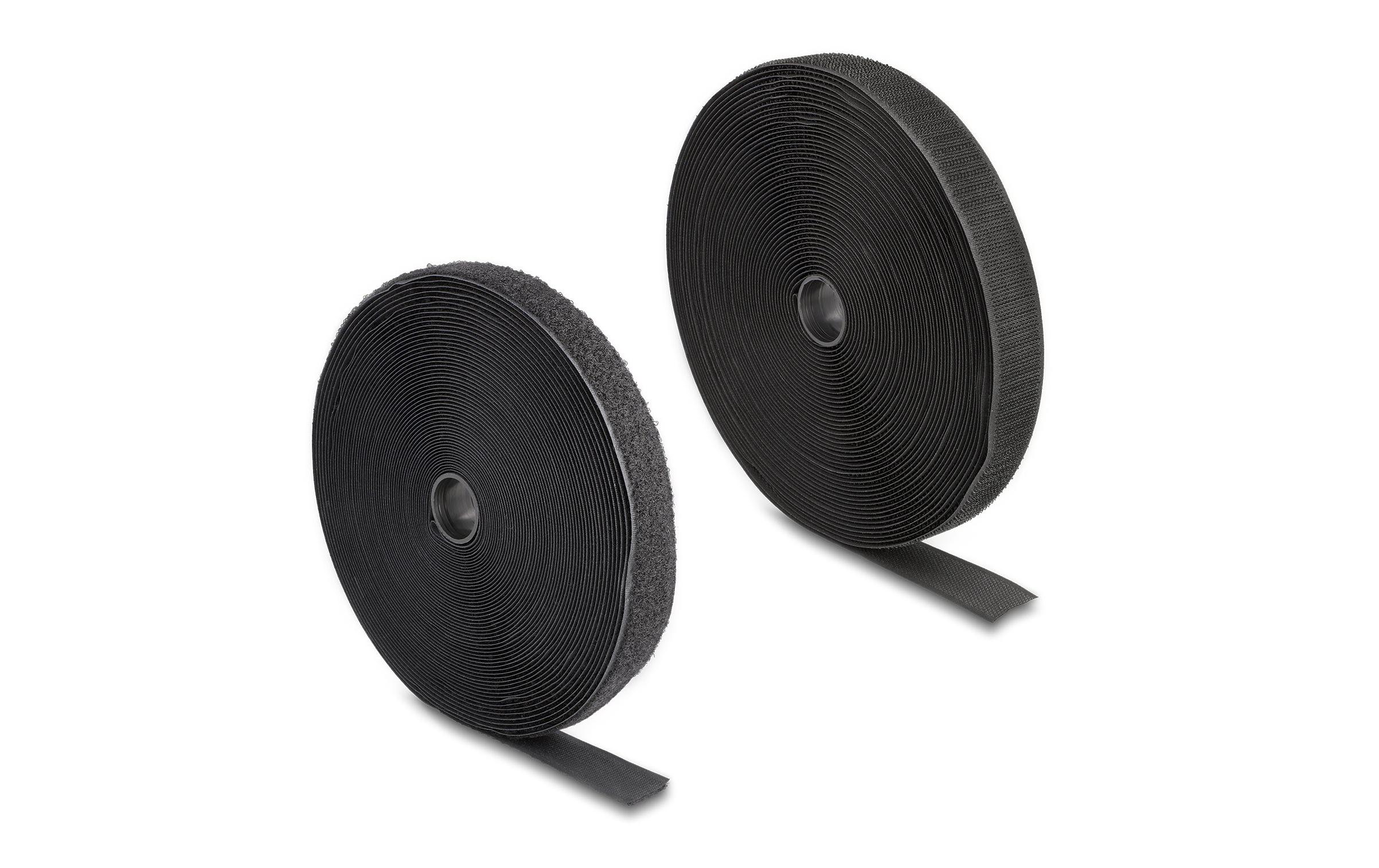 Delock Klettband 15m x 25mm Strapazierfähig Schwarz Delock Klettband 15m x 25mm Strapazierfähig Schwarz