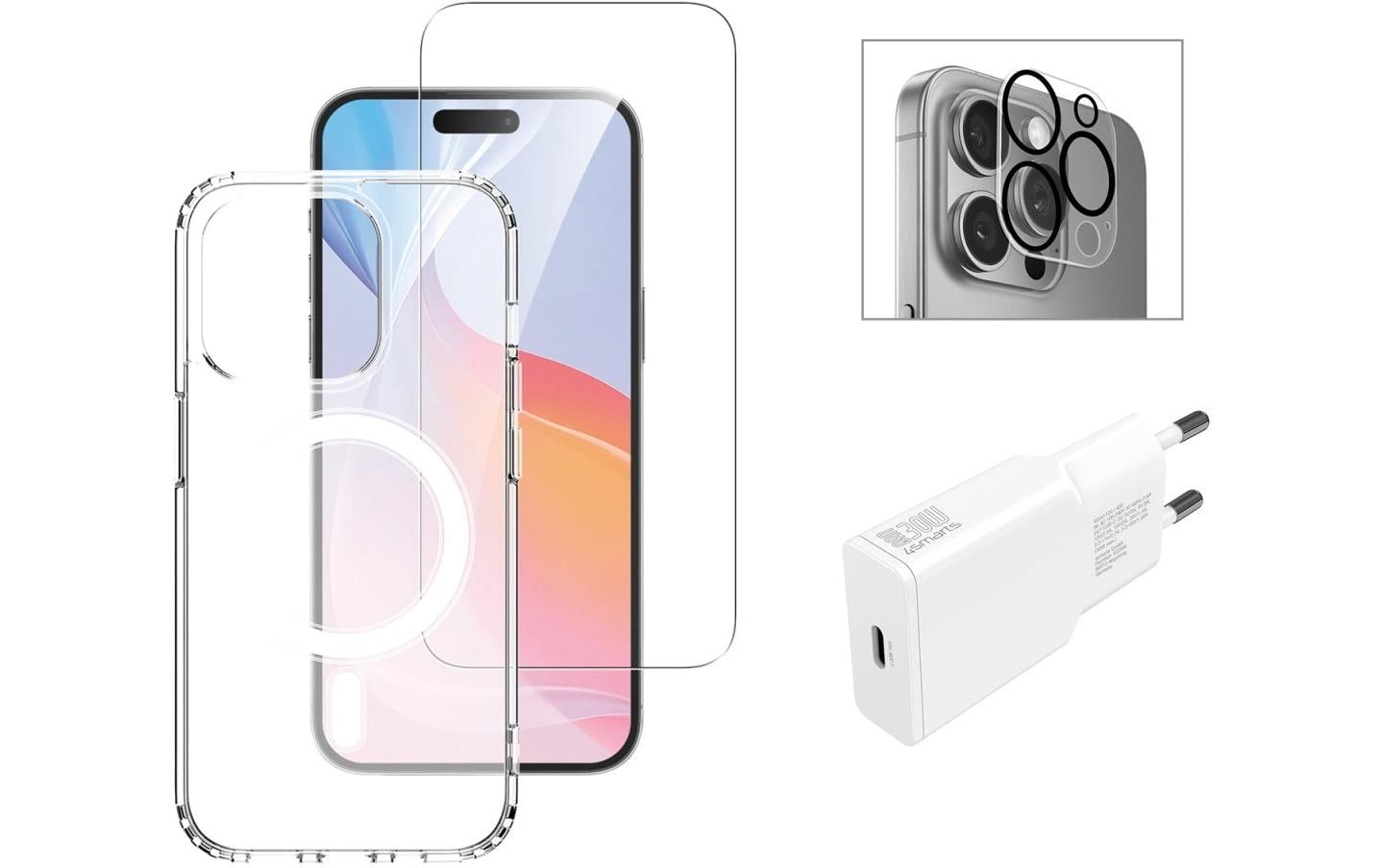 4smarts Back Cover 3in1 Premium Starter Set iPhone 16 Pro Max 4smarts Back Cover 3in1 Premium Starter Set iPhone 16 Pro Max