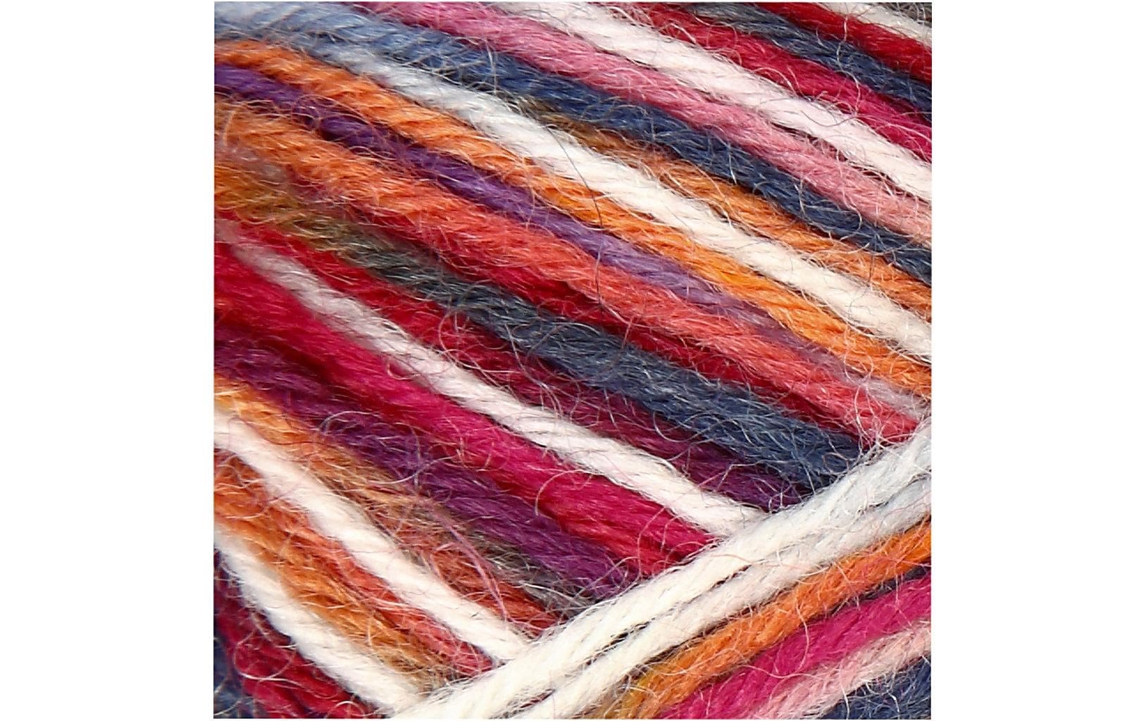 Creativ Company Wolle 50 g für Socken, Blau/Rot Creativ Company Wolle 50 g für Socken, Blau/Rot