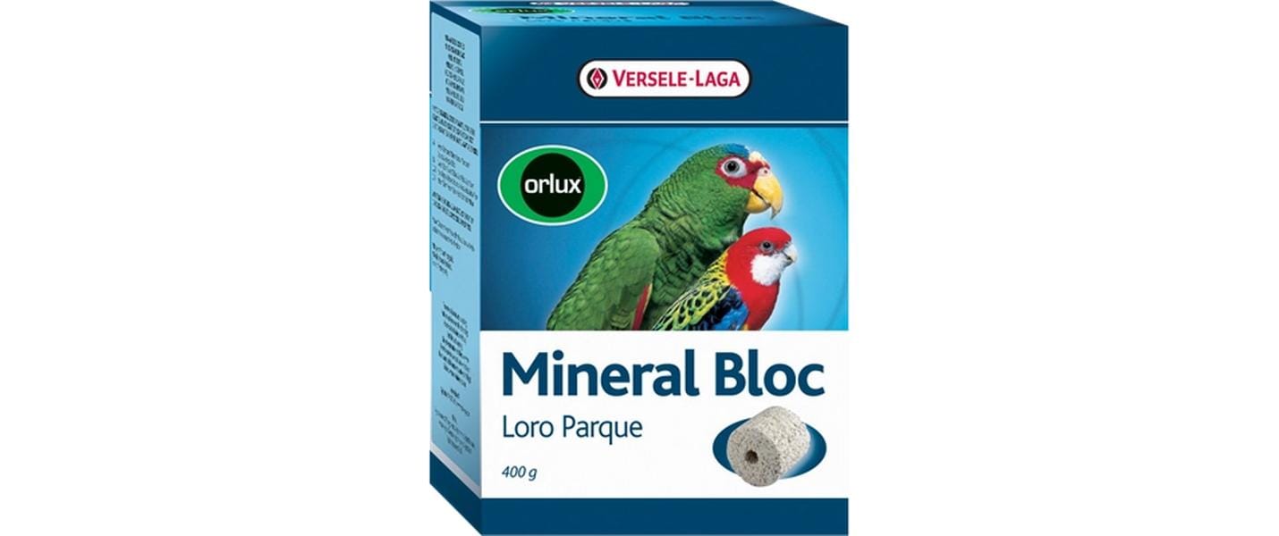 Versele Laga Ziervogelfutter Mineral Bloc Loro Parque, 400 g Versele Laga Ziervogelfutter Mineral Bloc Loro Parque, 400 g