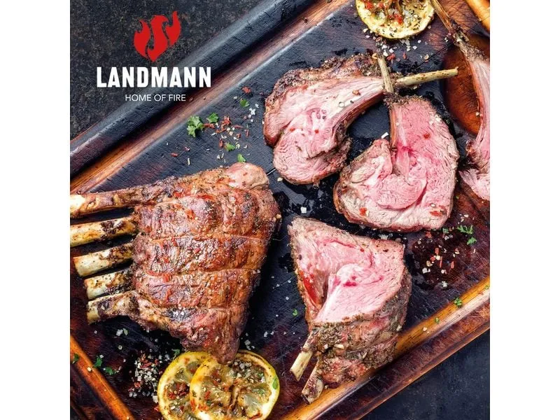Landmann Gasgrill Black 4.0 125 cm, Stahl emalliert, Rost Edelstahl