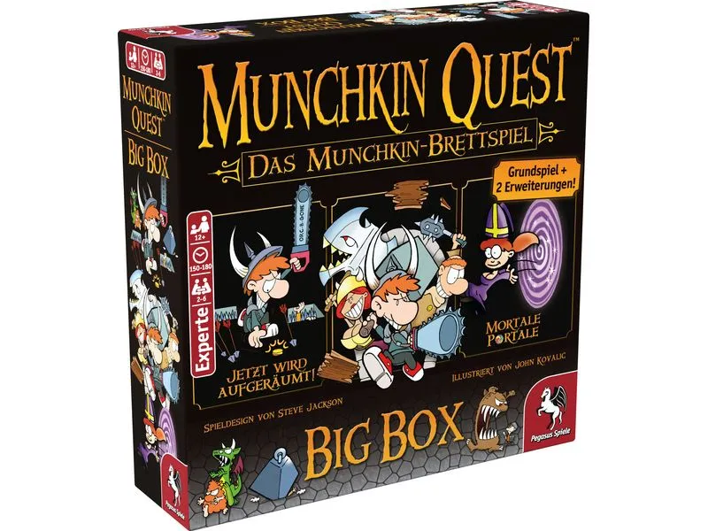 Pegasus Spiele Expertenspiel Munchkin Quest Big Box -DE- Pegasus Spiele Expertenspiel Munchkin Quest Big Box -DE-