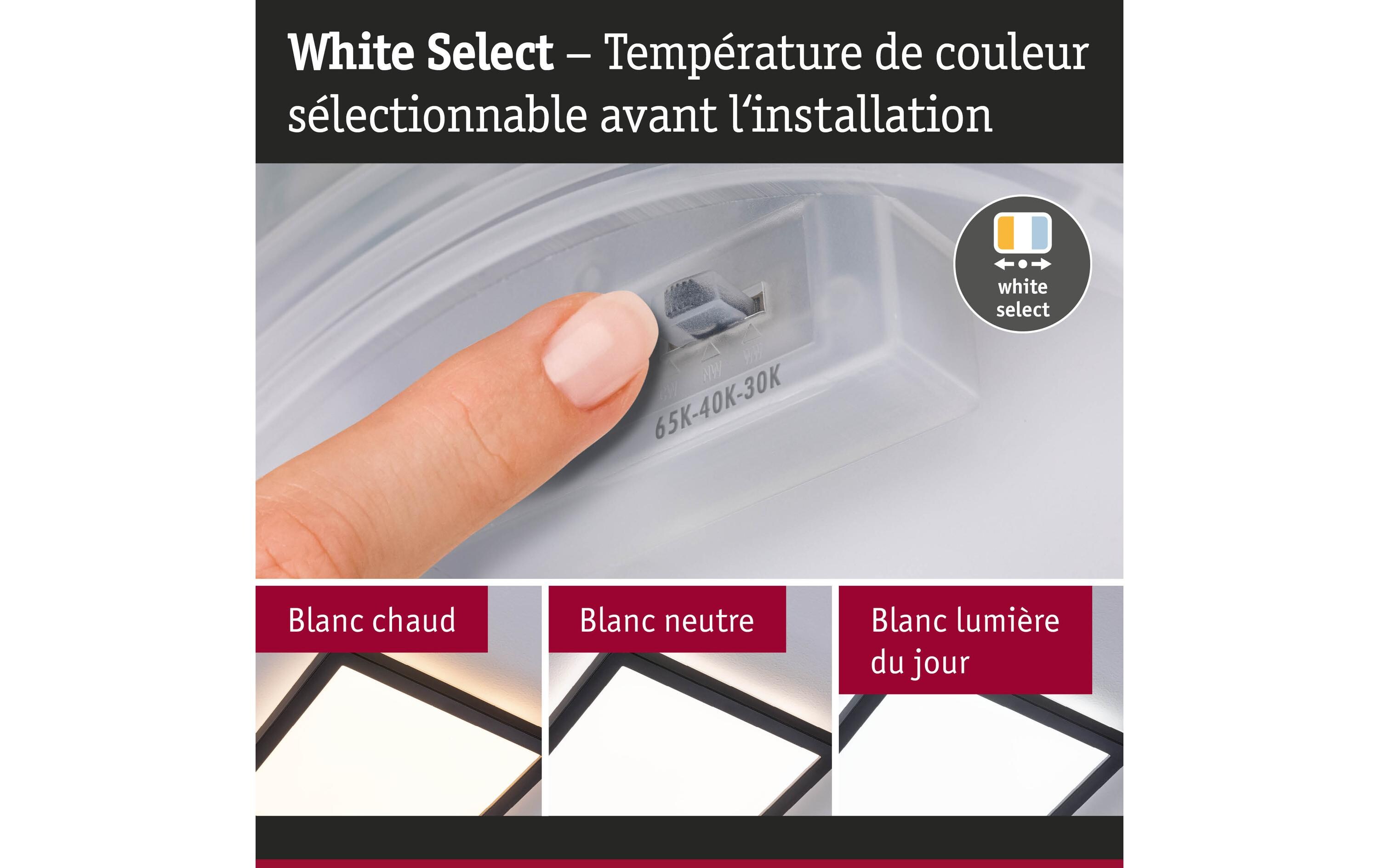 Paulmann LED Panel Atria Shine IP44 eckig 560 x 200 mm Schwarz optik