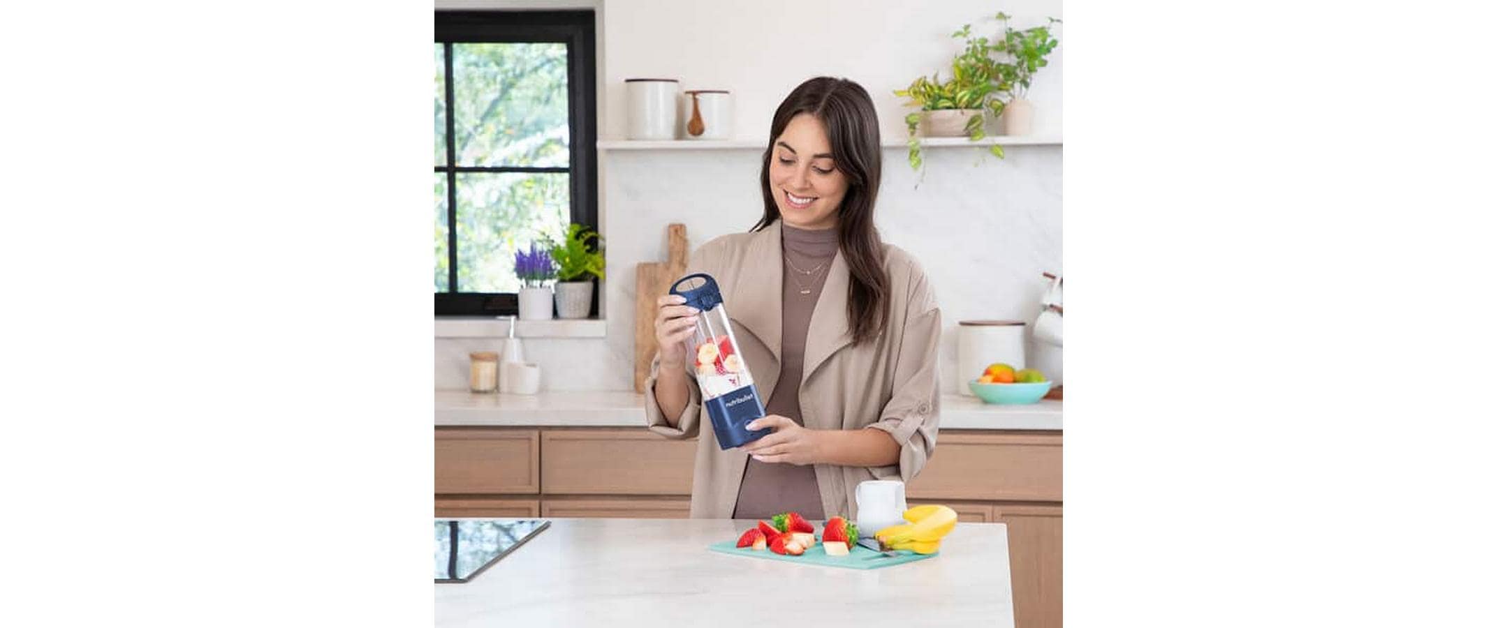 NUTRiBULLET Smoothie Maker Portable Blau