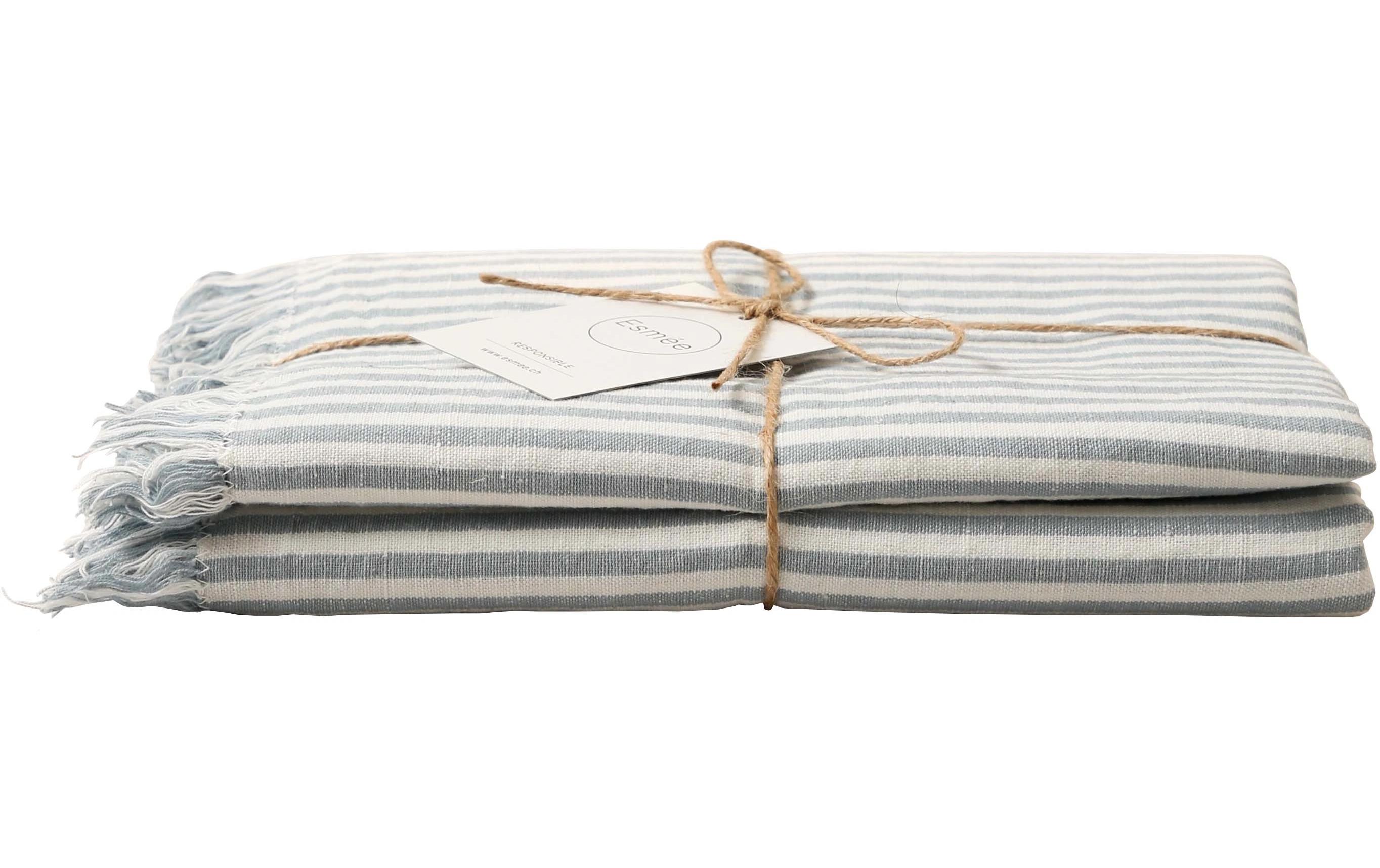 Esmée Strandtuch -Set Sol 100 x 190 cm, Weiss/Blau Esmée Strandtuch -Set Sol 100 x 190 cm, Weiss/Blau