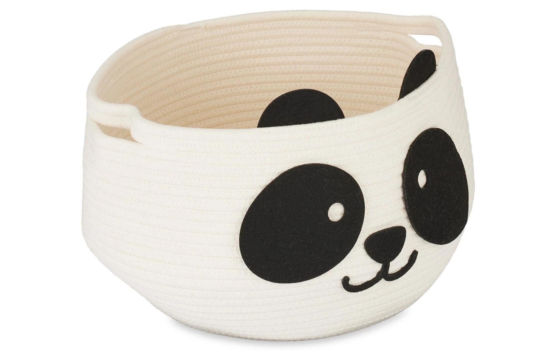 relaxdays Spielzeugkorb Filz Panda relaxdays Spielzeugkorb Filz Panda