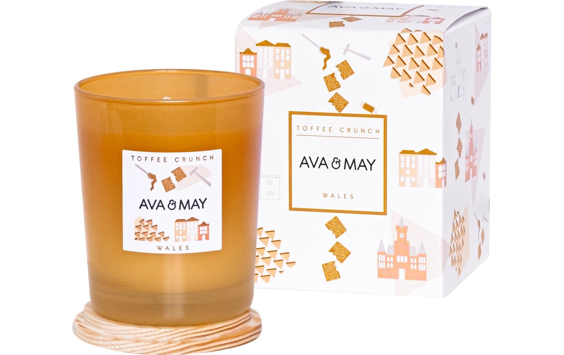 AVA & MAY Duftkerze Toffee Crunch 180 g