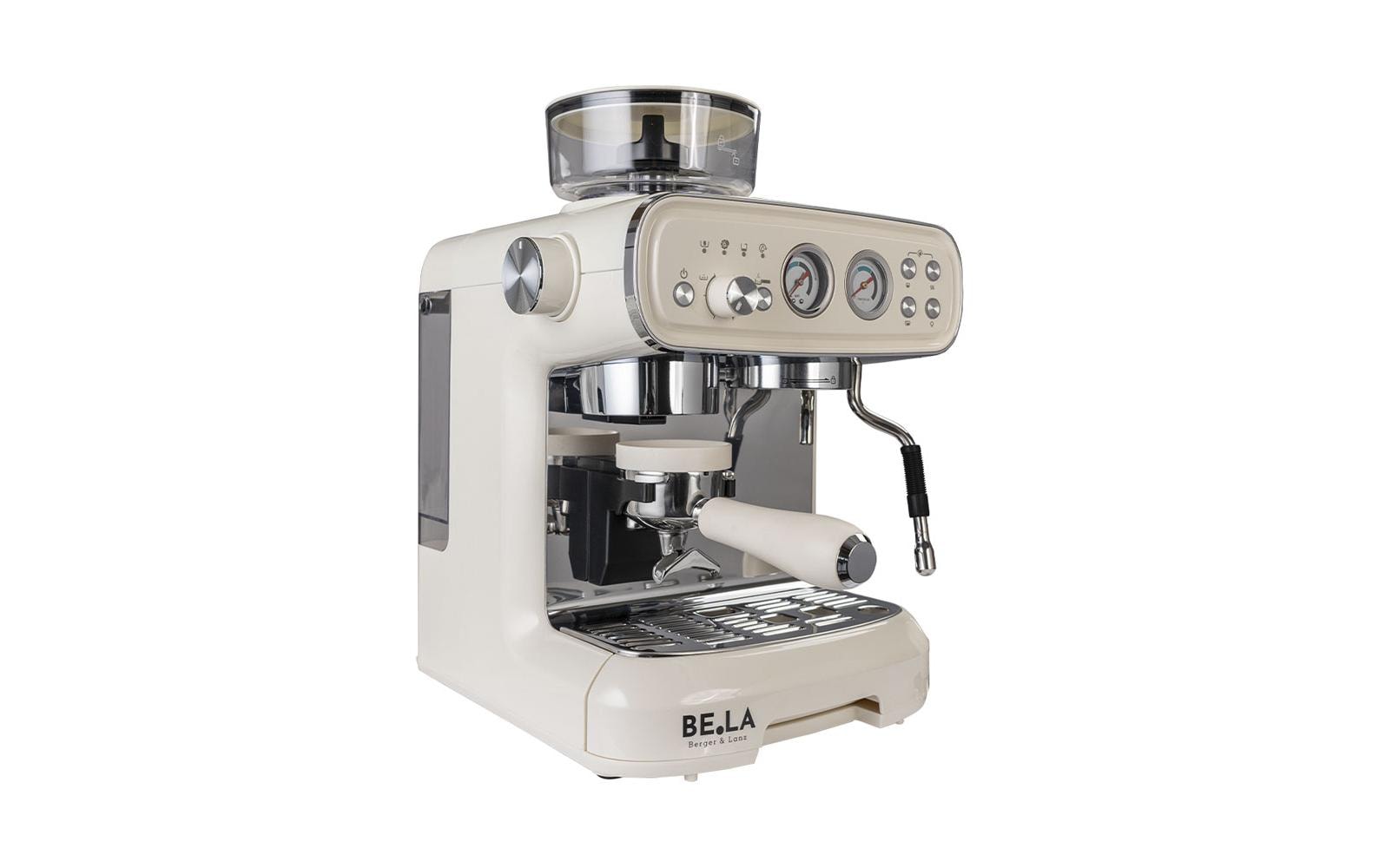 Berger Lanz Siebträgermaschine STK02BE Crème/Weiss