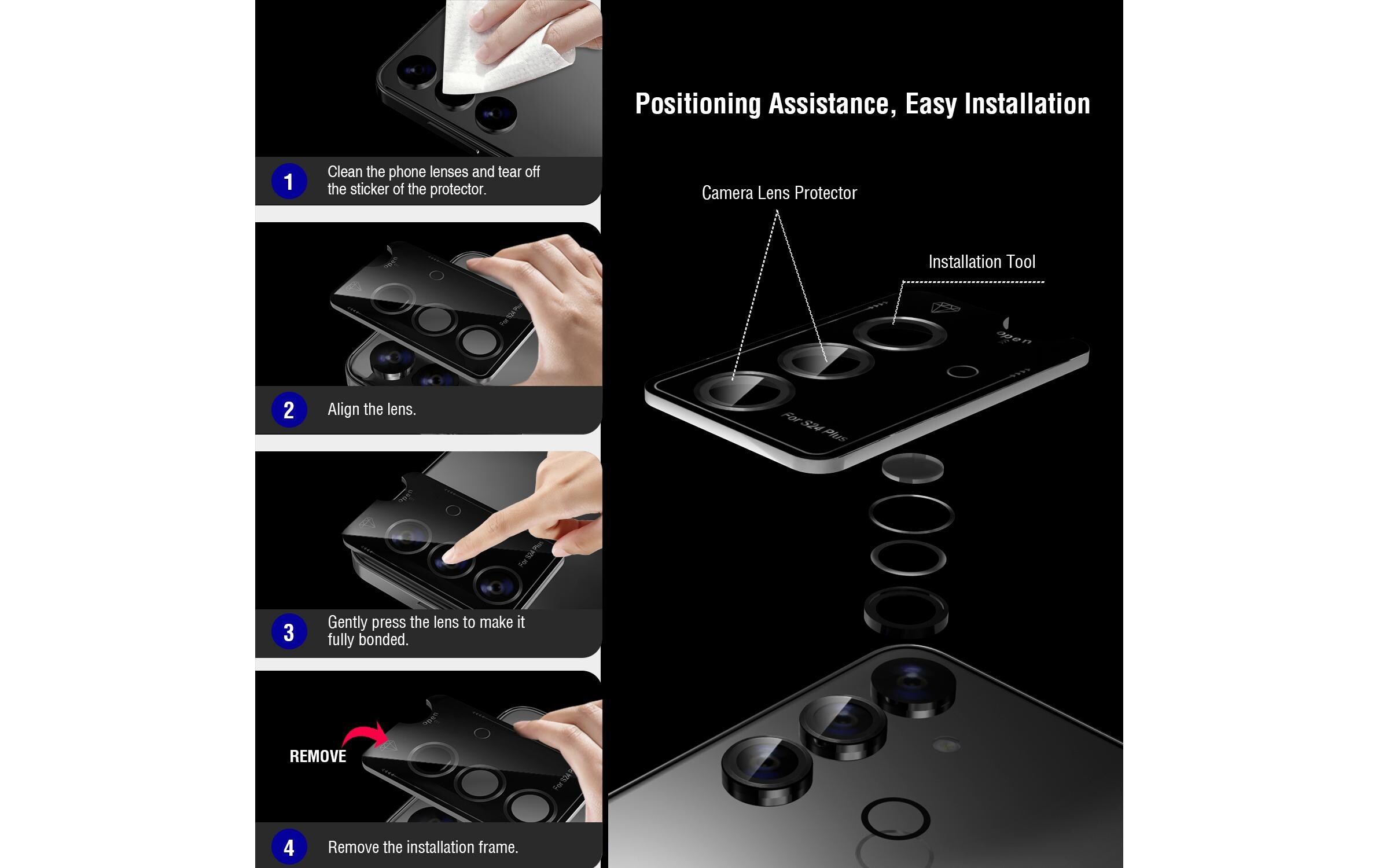 4smarts Styleglass 3er Set für Samsung Galaxy S24+