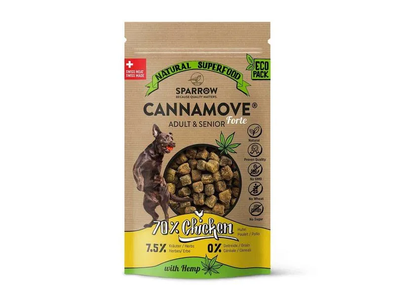 Sparrow Snack CannaMove Forte Huhn Adult & Senior, 200 g Sparrow Snack CannaMove Forte Huhn Adult & Senior, 200 g