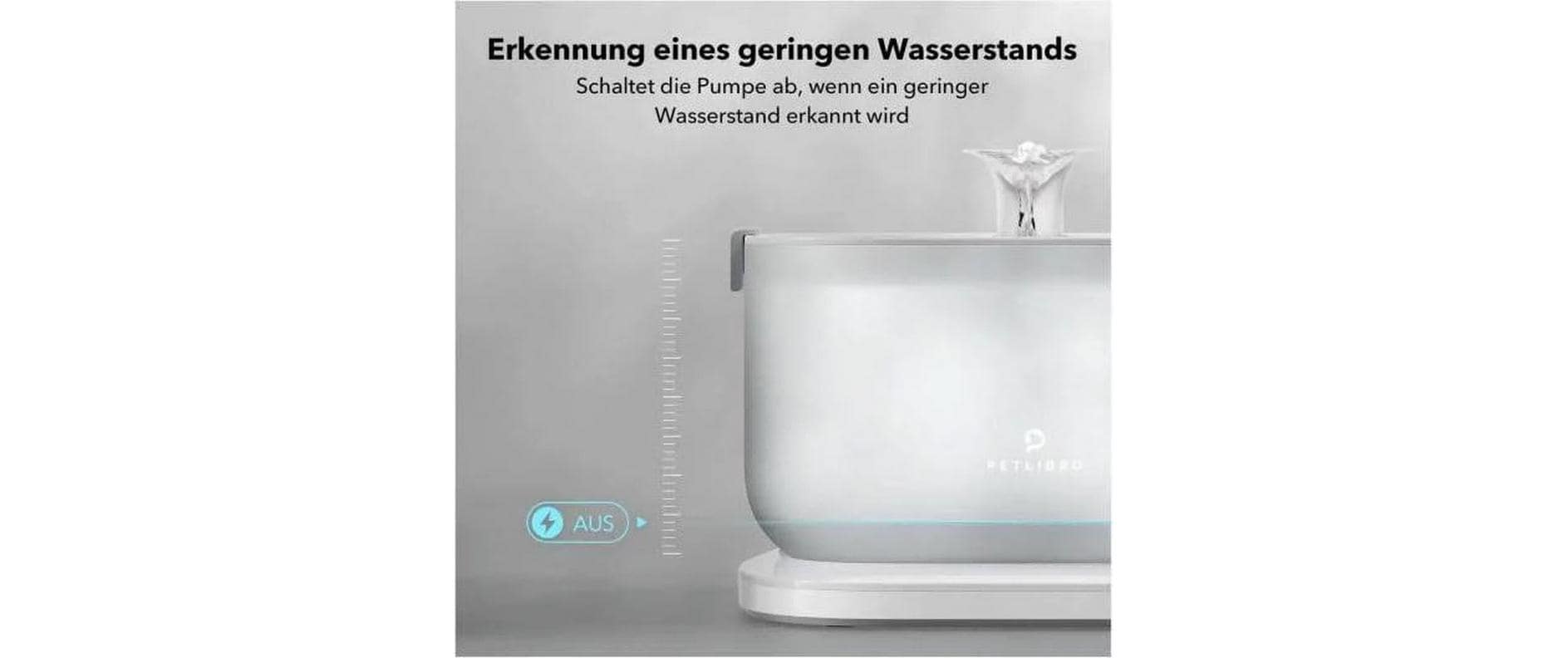 Petlibro Dockstream kabellose Wasserfontäne Weiss