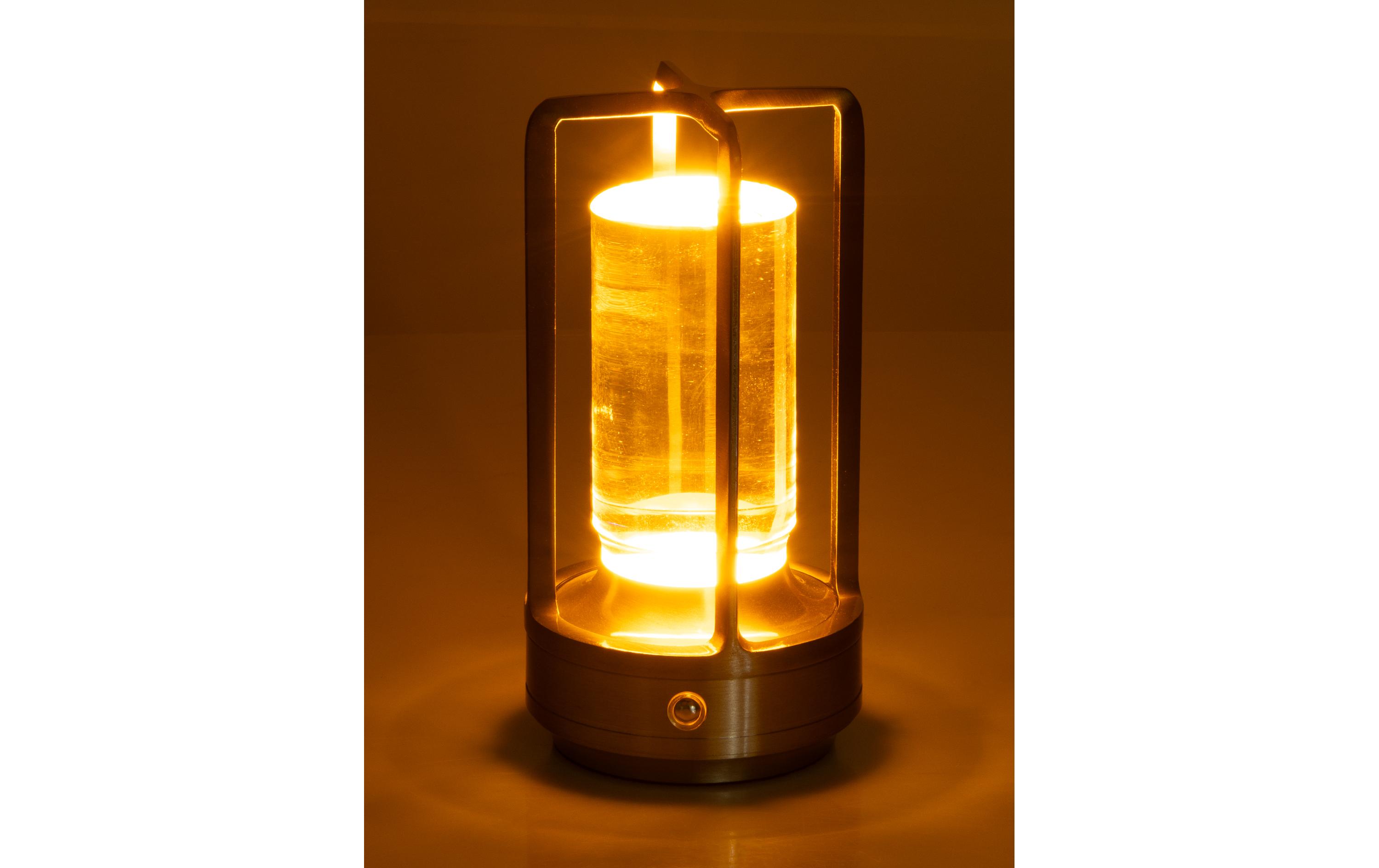 COCON USB-Tischleuchte Laterne, Silber