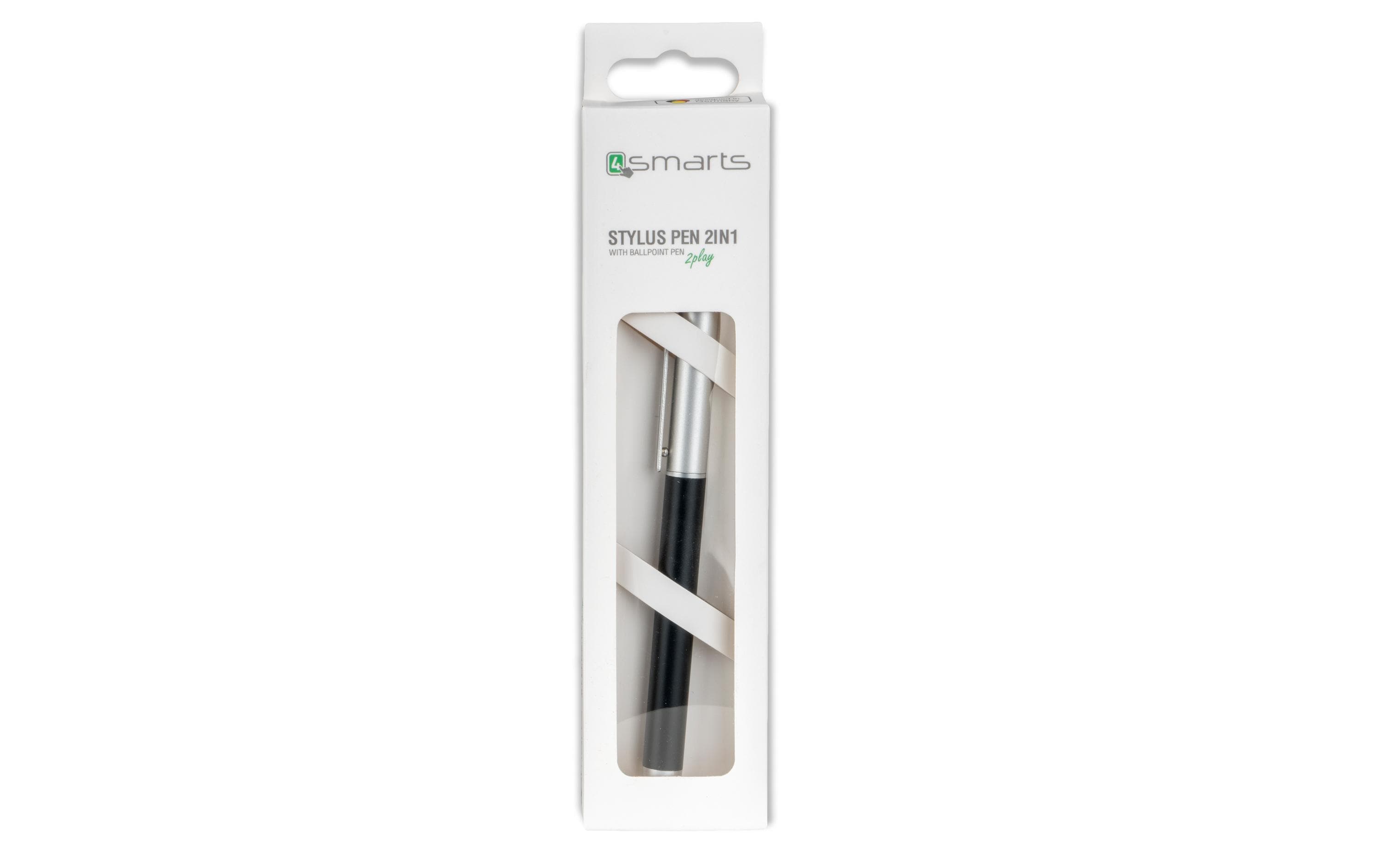 4smarts Eingabestift Stylus Pen 2in1 Schwarz