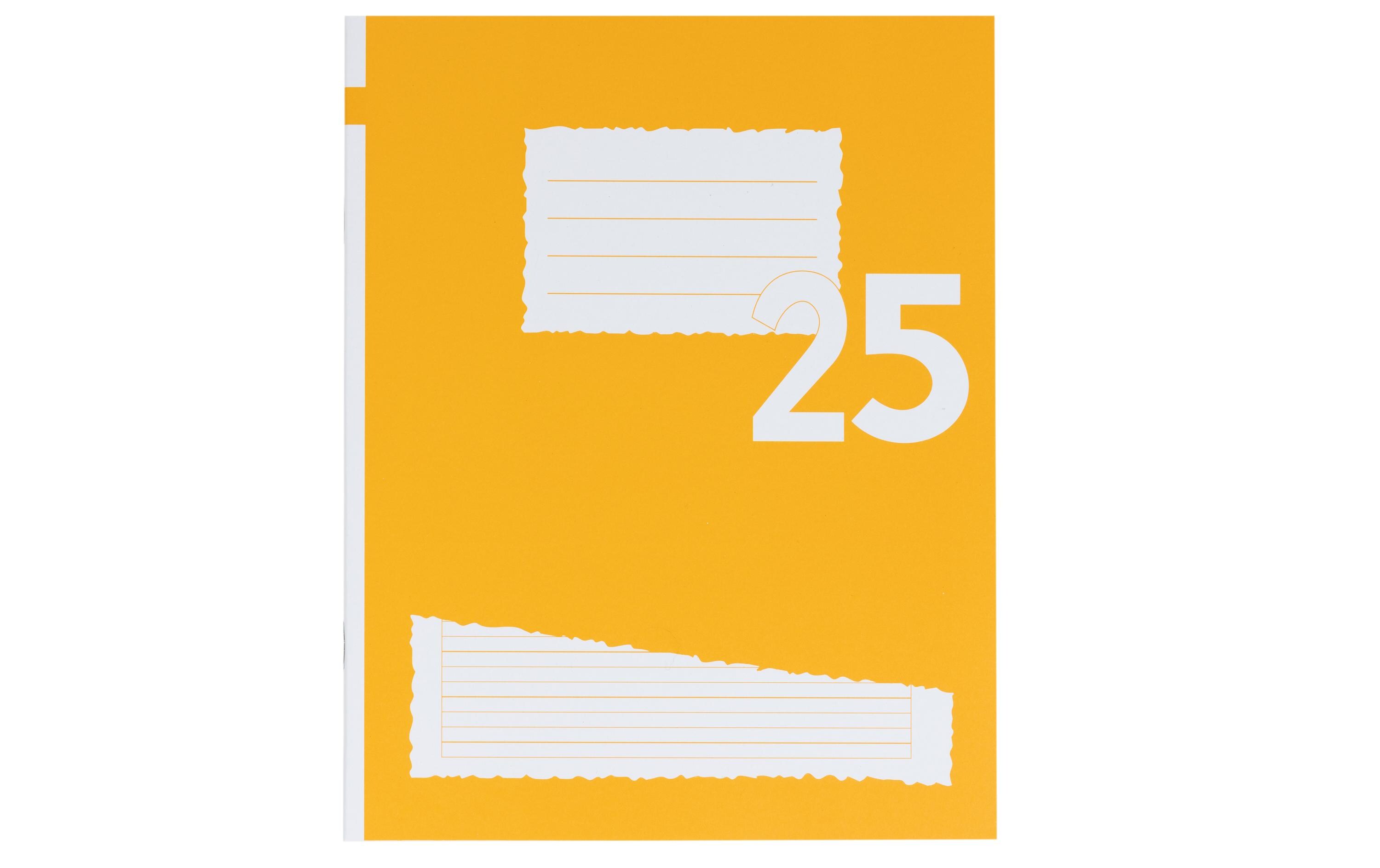 Office Focus Schulheft FSC E5, Liniert, Orange, 10 Stück