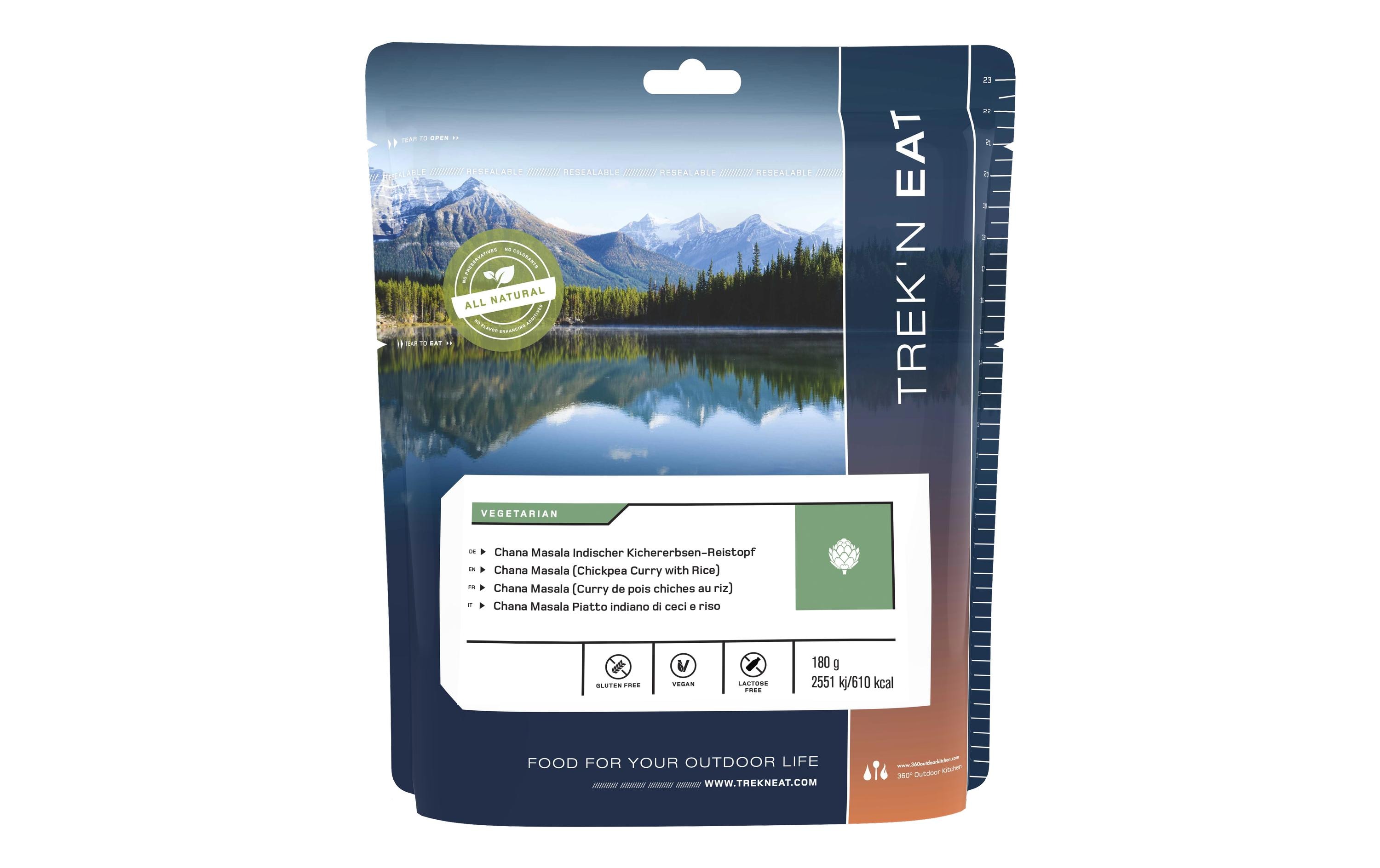 Trek 'N Eat Hauptgericht Chana Masala (Indischer Kichererbsen-Reistopf) Trek 'N Eat Hauptgericht Chana Masala (Indischer Kichererbsen-Reistopf)