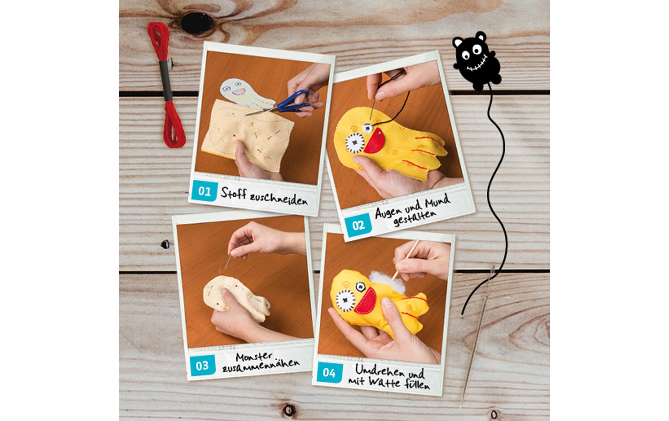 Kosmos Bastelbox Monster Nähen