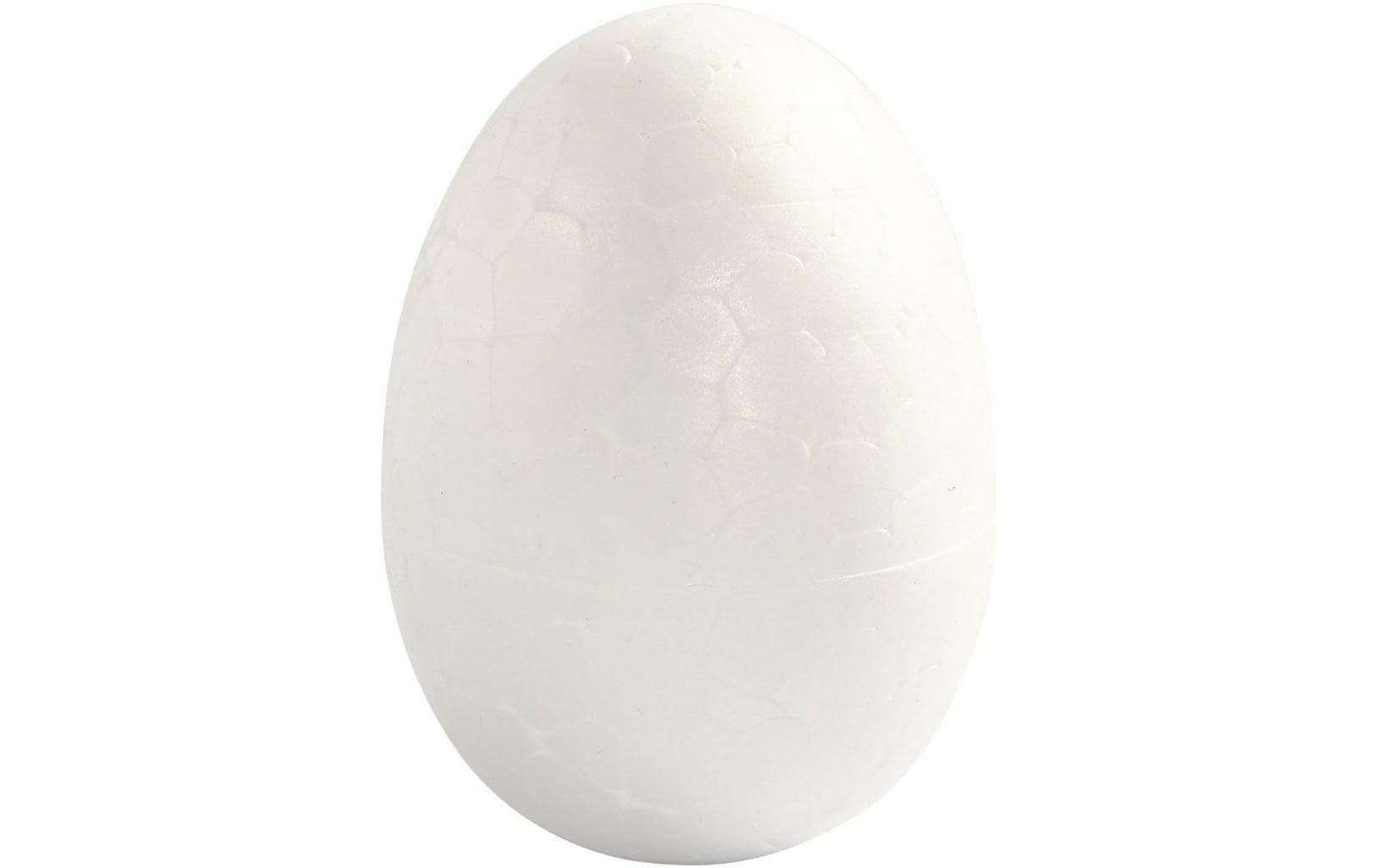 Creativ Company Styropor Ei 4.8 cm 10 Stück, Weiss