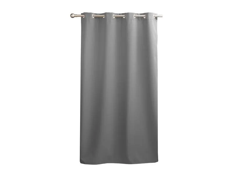 Casa Leon Verdunklungsvorhang mit Ösen 135 cm x 245 cm, Grau