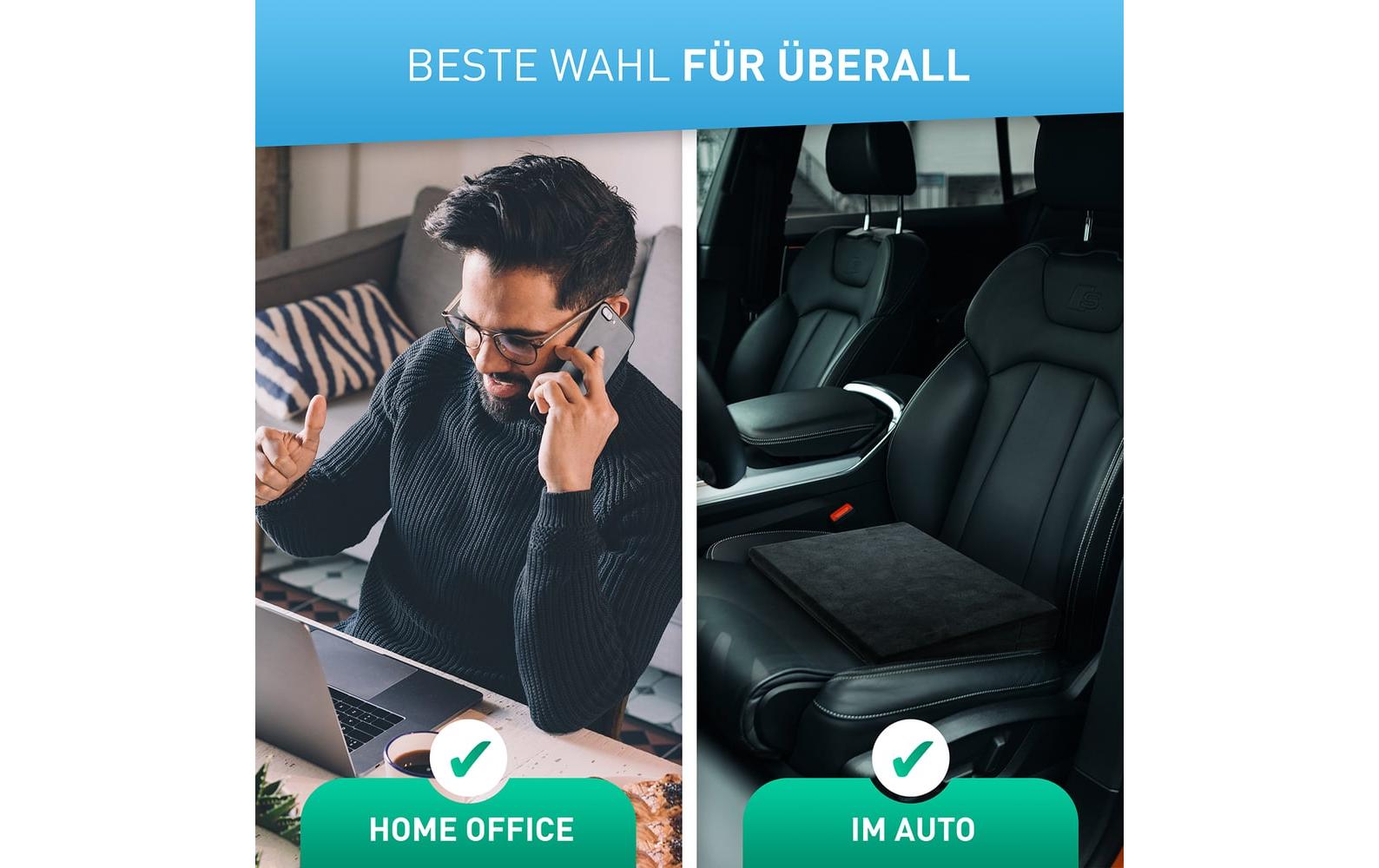 Flipline Keilkissen mit Samtbezug – Antirutschbezug