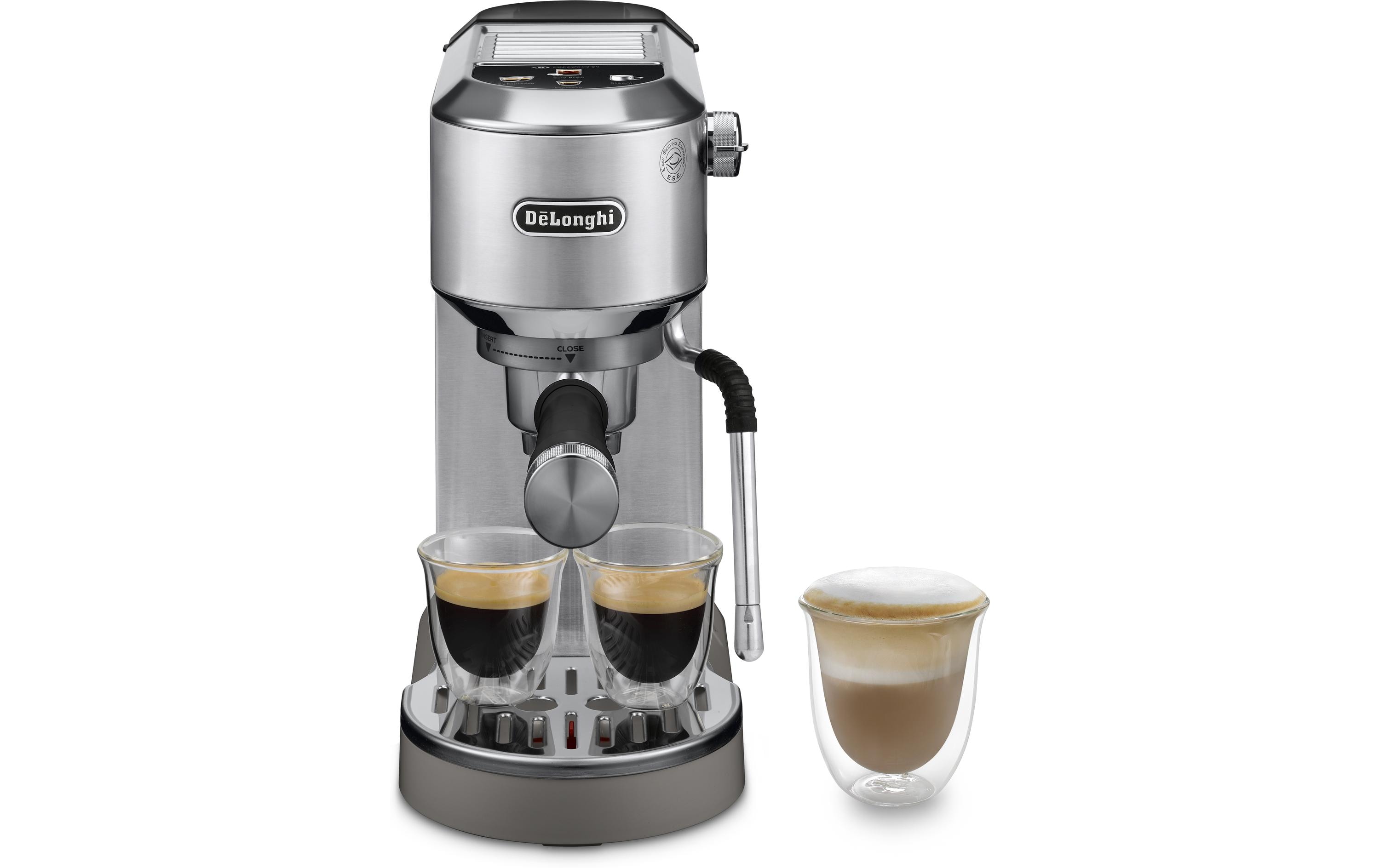 De'Longhi Siebträgermaschine Dedica Duo EC890.M Silber