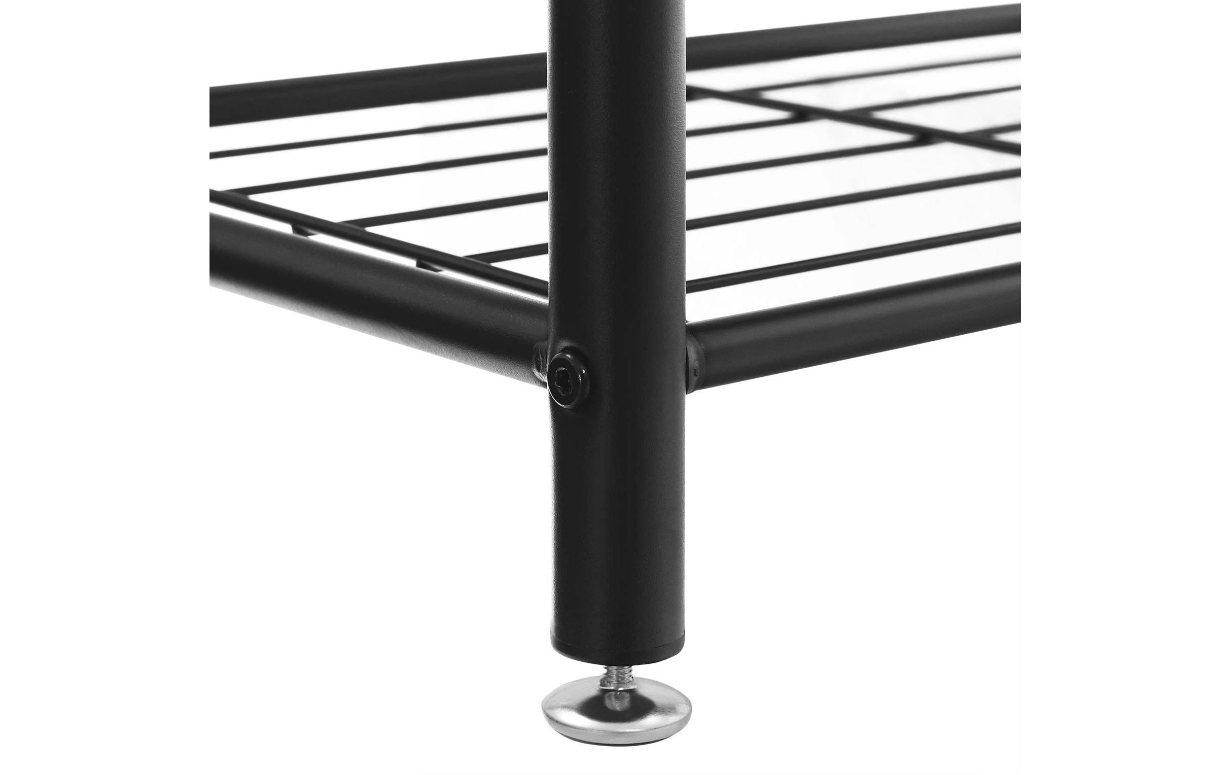 VASAGLE Garderobenständer mit Schuhablagen 175 cm, Braun/Schwarz