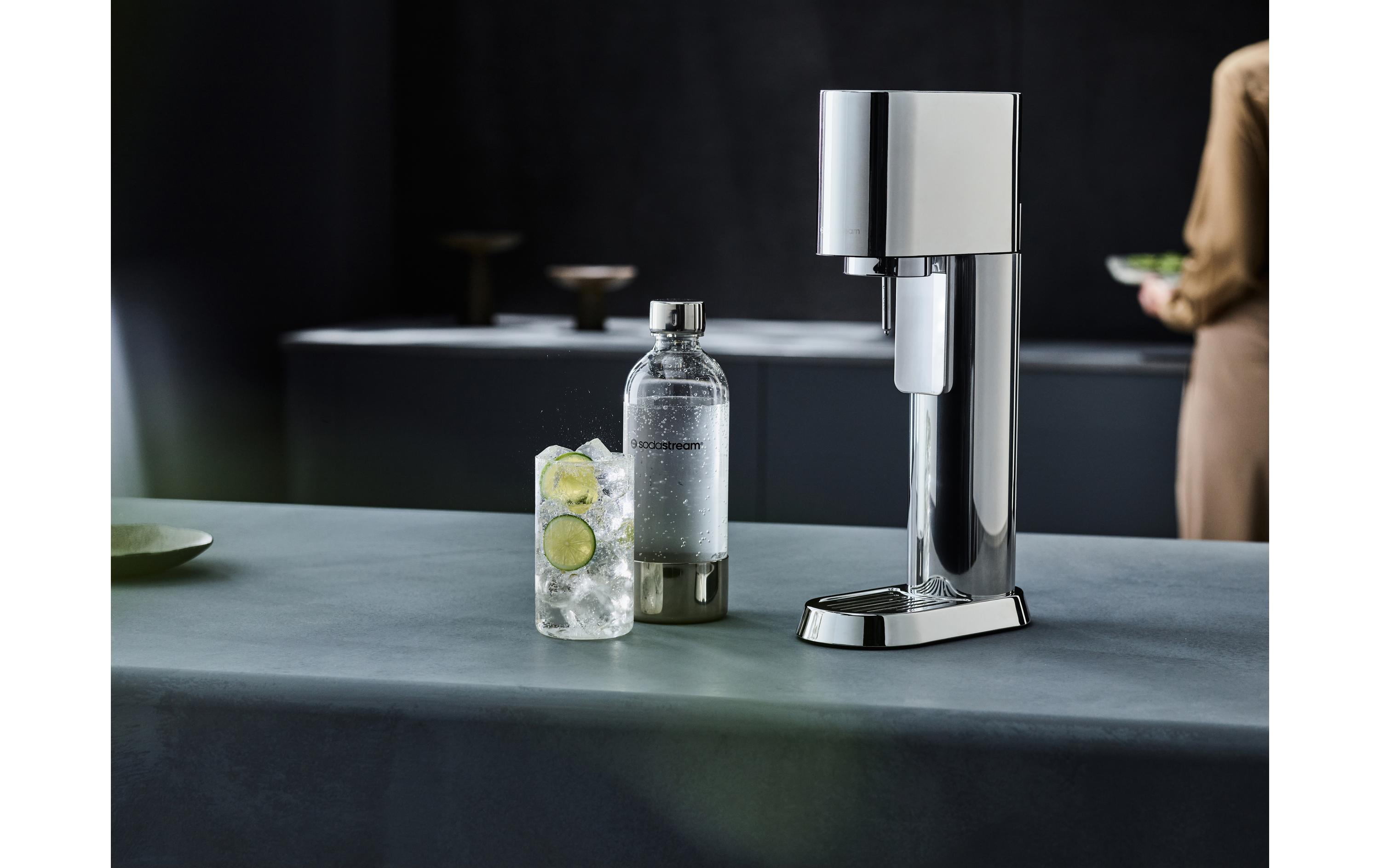 Sodastream Wassersprudler Enso mit Quickconnect und Flasche Silber