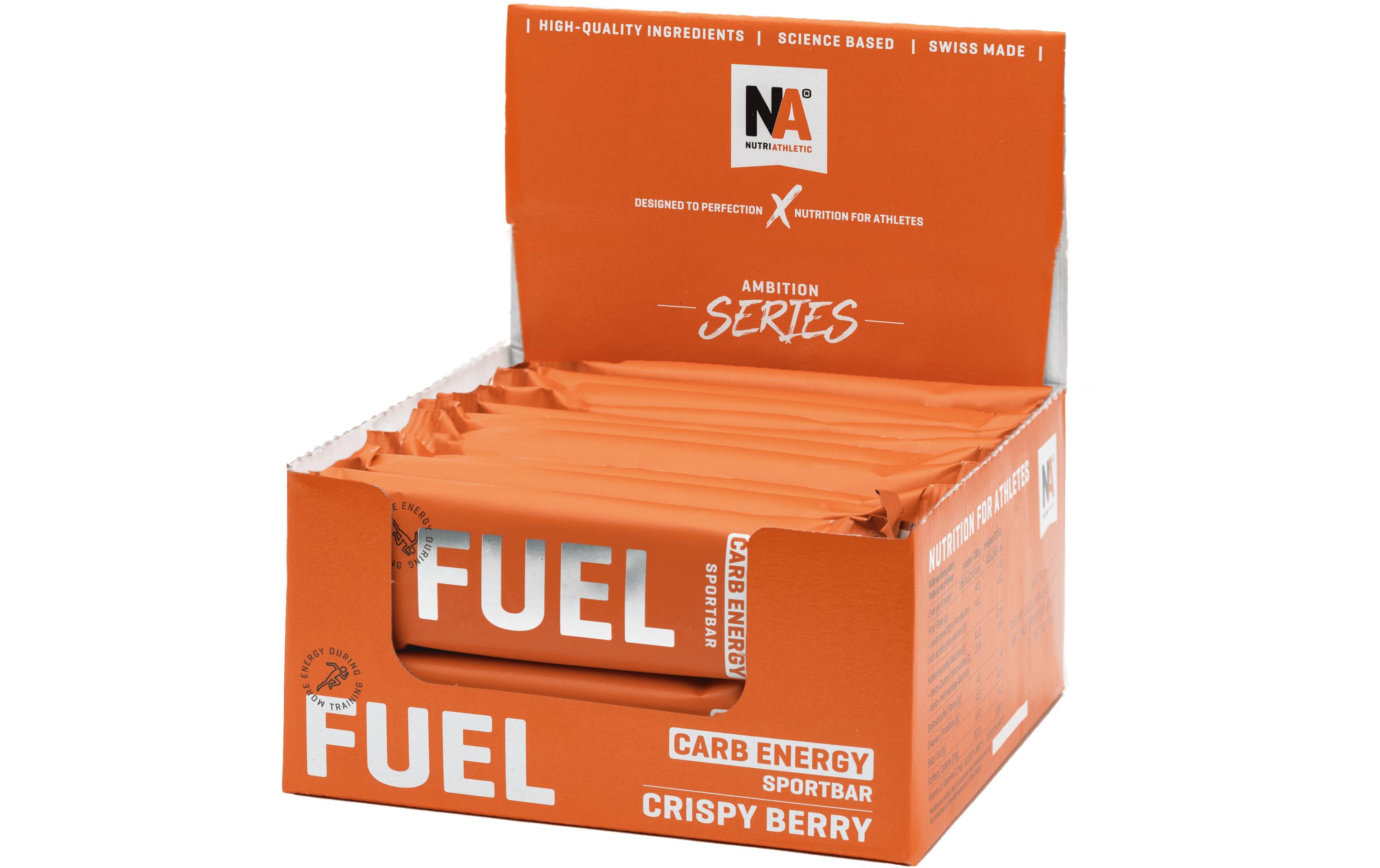 NUTRIATHLETIC NA Fuel Bar Carb Energy Beeren, 20 x 40 g