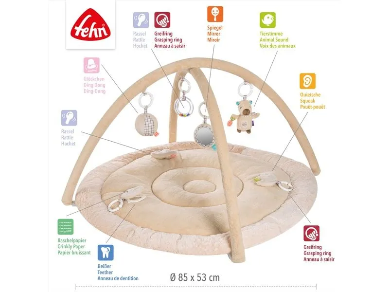 fehn 3-D-Activity-Decke Capybara Beige / Braun, Ø 85 cm fehn 3-D-Activity-Decke Capybara Beige / Braun, Ø 85 cm