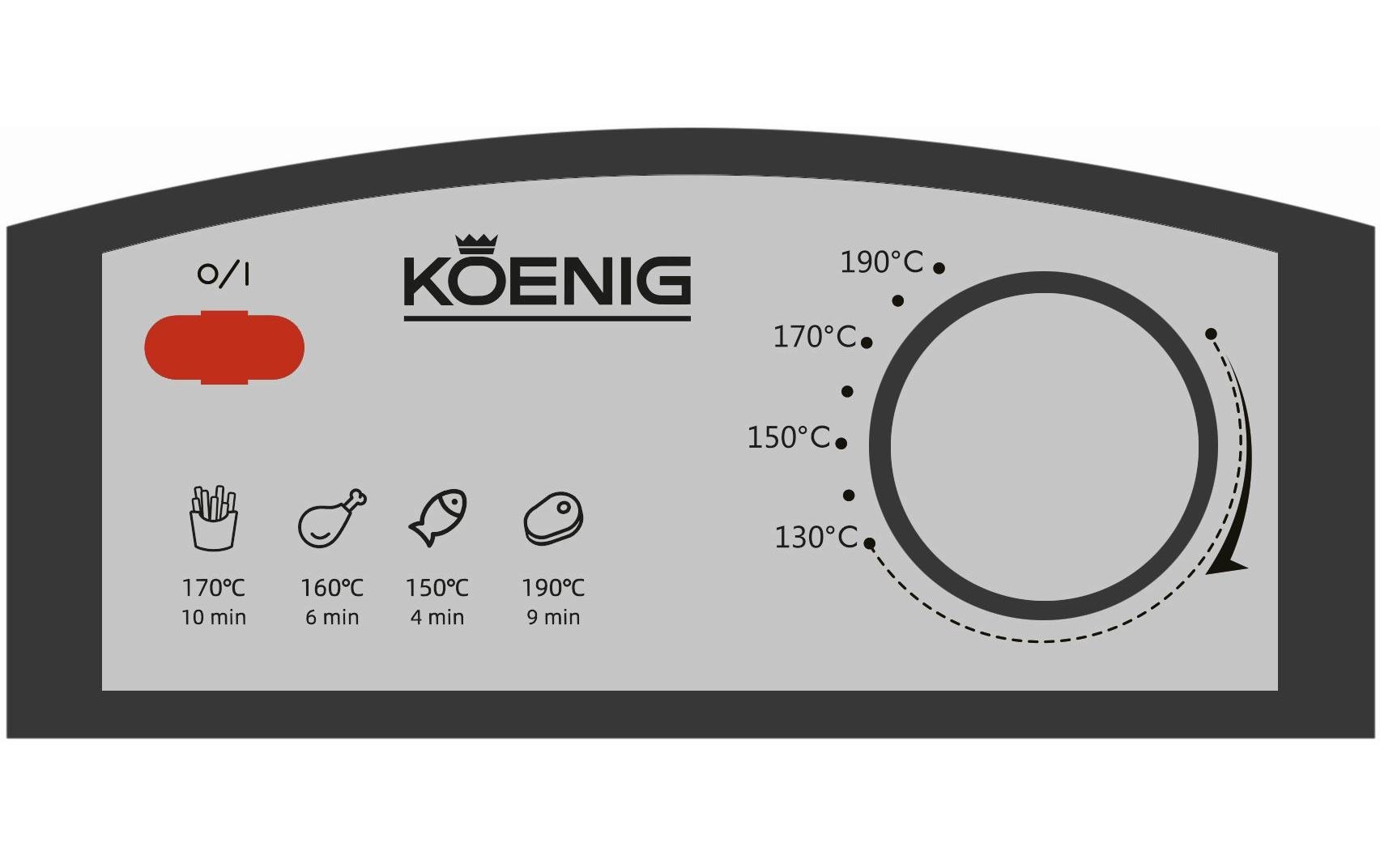 Koenig Fritteuse Inox, 1 kg