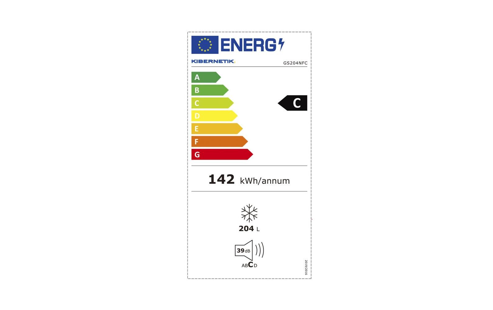 Kibernetik Kibernetik GS204NF Gefrierschrank ( C )