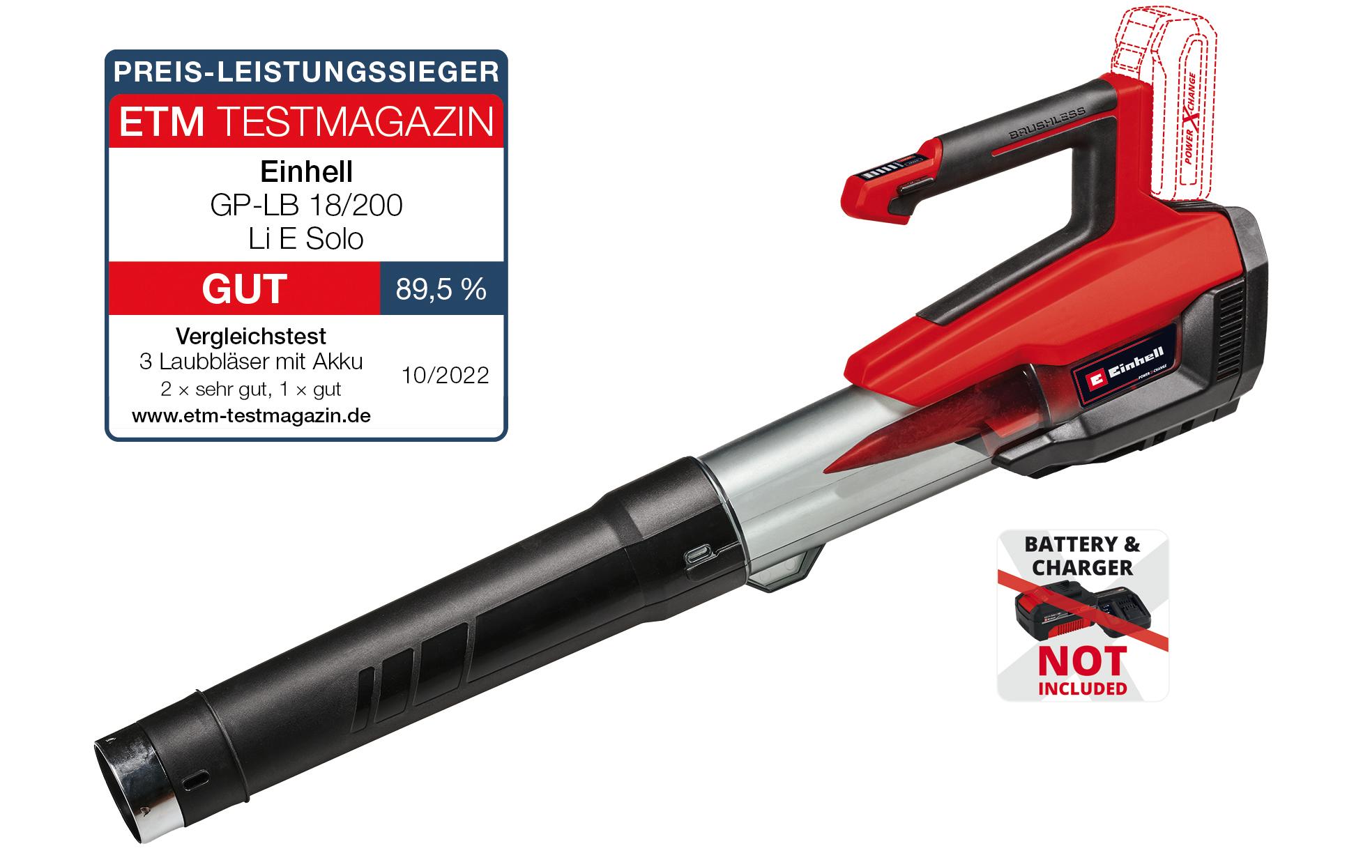 Einhell Professional Akku-Laubbläser GP-LB 18/200 Li E-Solo Einhell Professional Akku-Laubbläser GP-LB 18/200 Li E-Solo
