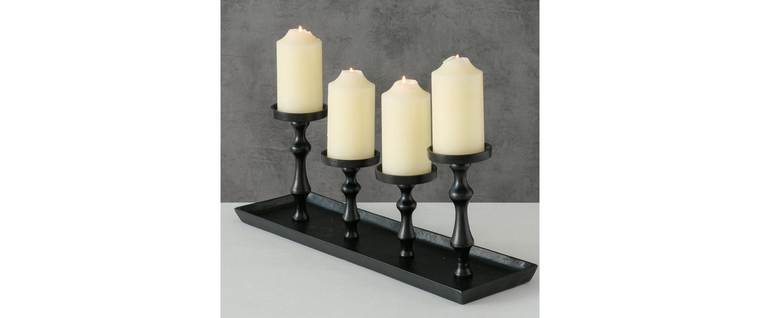 Boltze Adventskerzen Halter Furo Schwarz