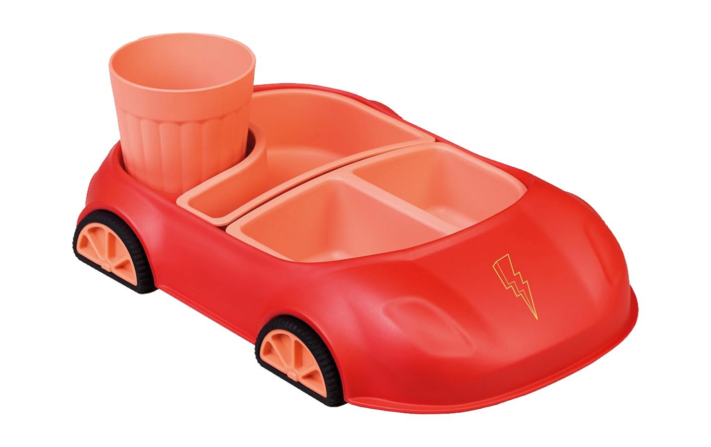 BioLoco Kindergeschirrset Car red lightning BioLoco Kindergeschirrset Car red lightning