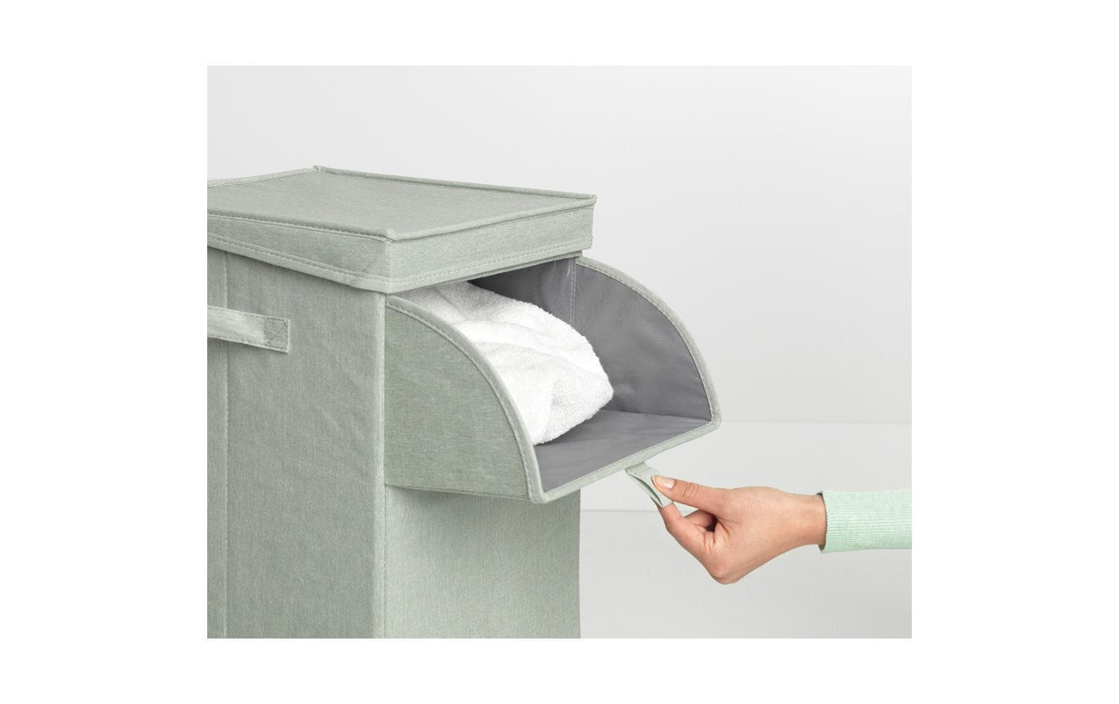 Brabantia Wäschesammler stapelbar, 35 Liter, Hellgrün