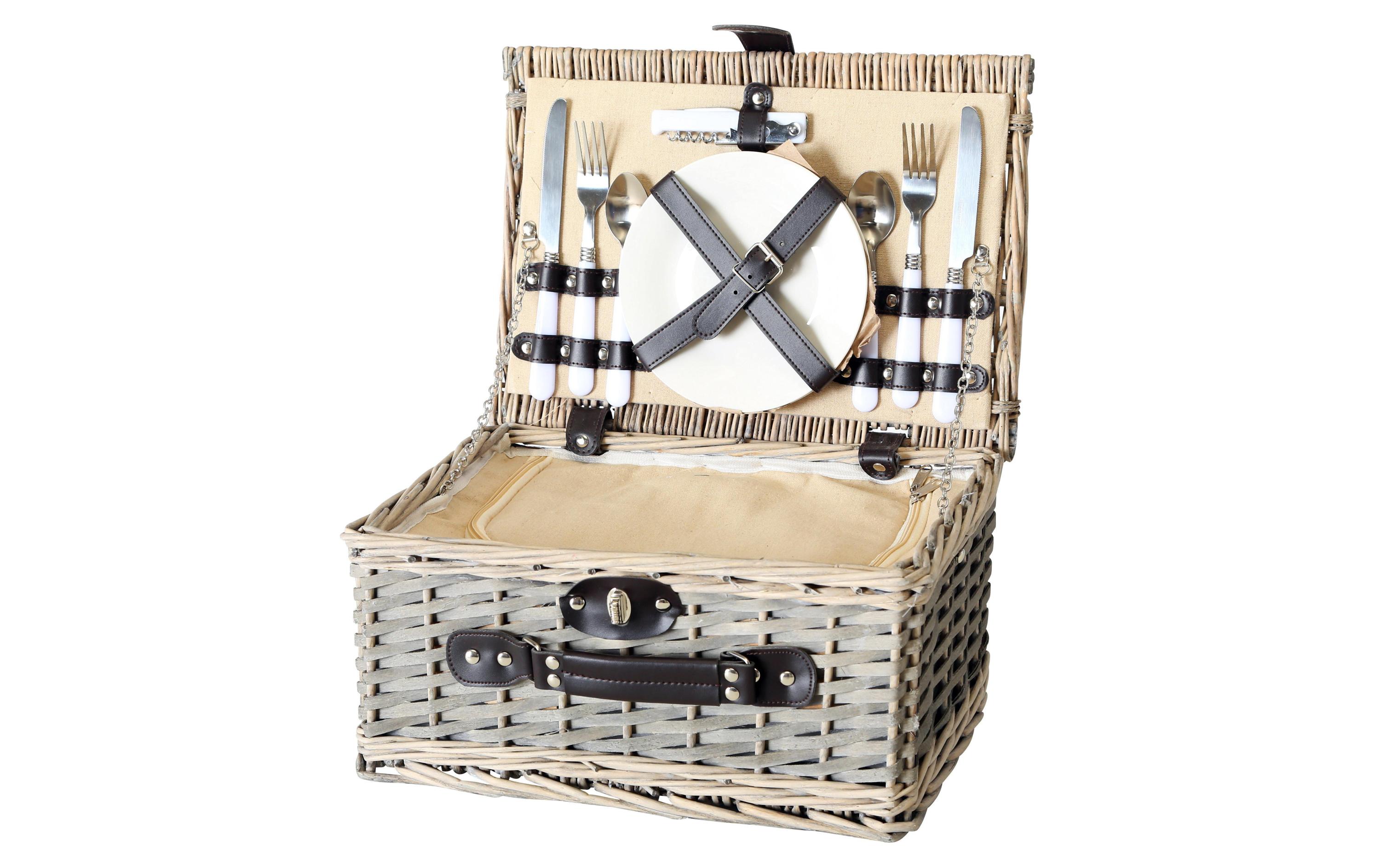 Boltze Picknickkorb Ariege 14-teilig