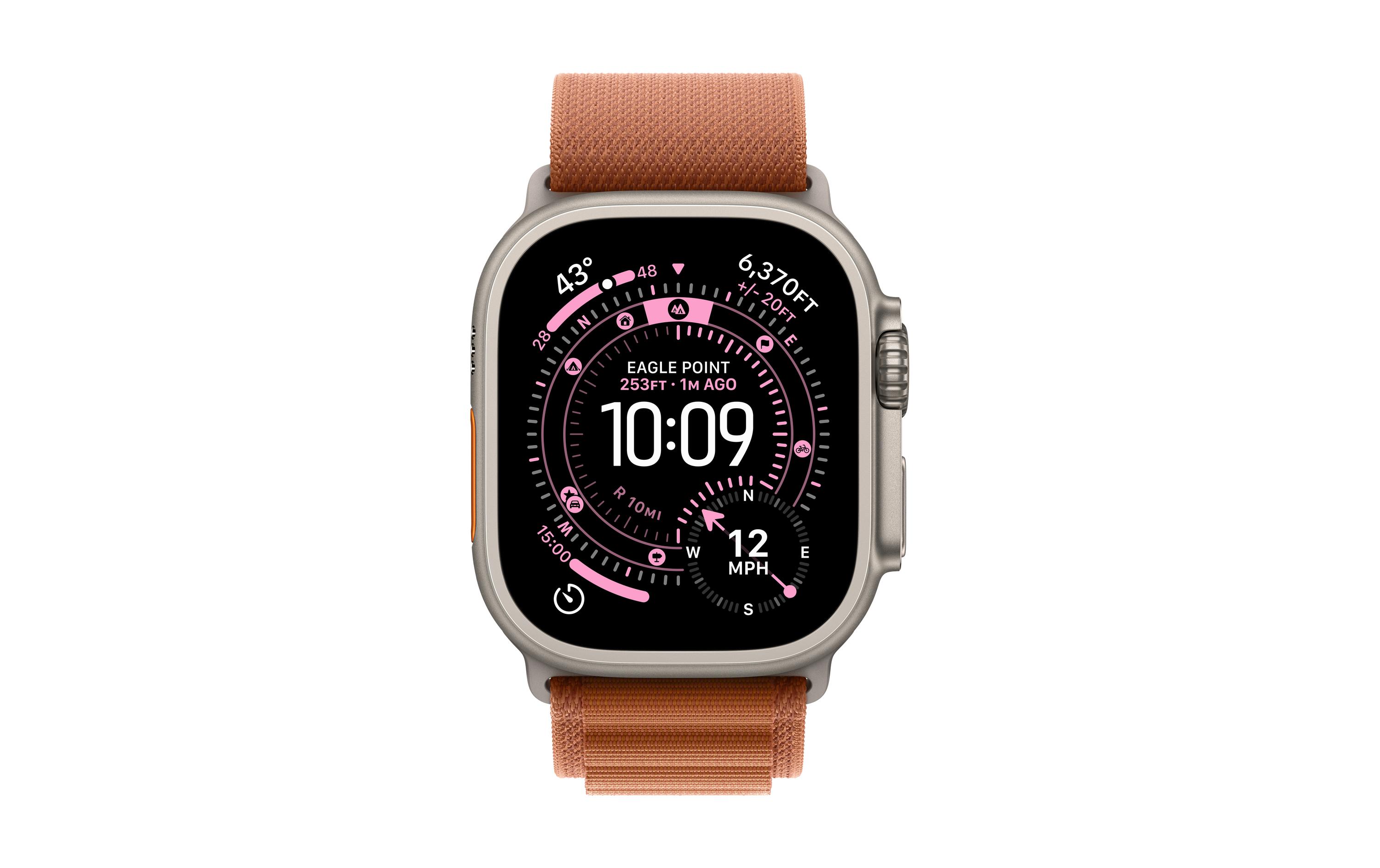 Apple Alpine Loop 49 mm Terra Cotta Natural Titanium Large Apple Alpine Loop 49 mm Terra Cotta Natural Titanium Large