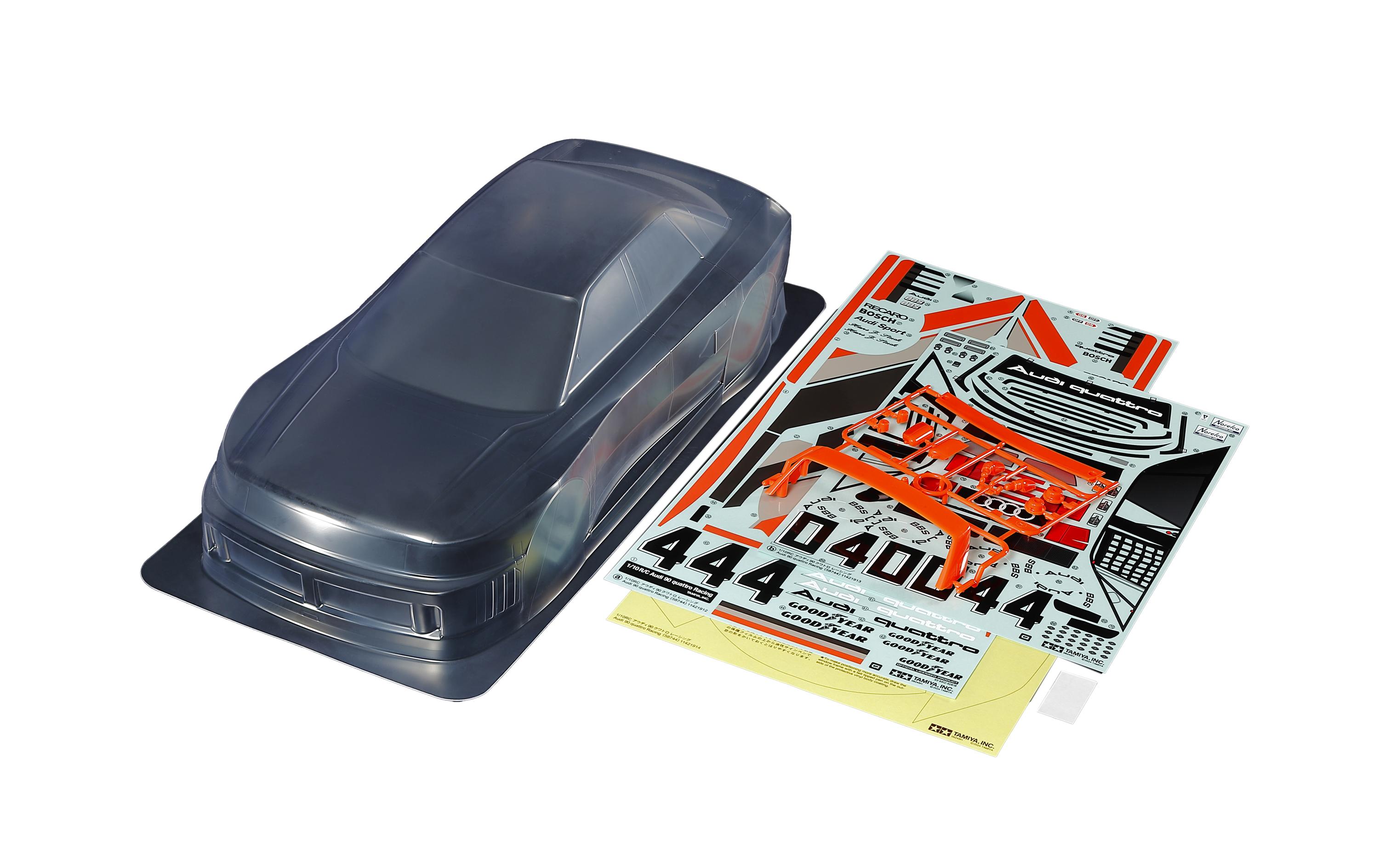 Tamiya Karosserie Audi 90 quattro Racing Body Parts Set 1:10 Tamiya Karosserie Audi 90 quattro Racing Body Parts Set 1:10
