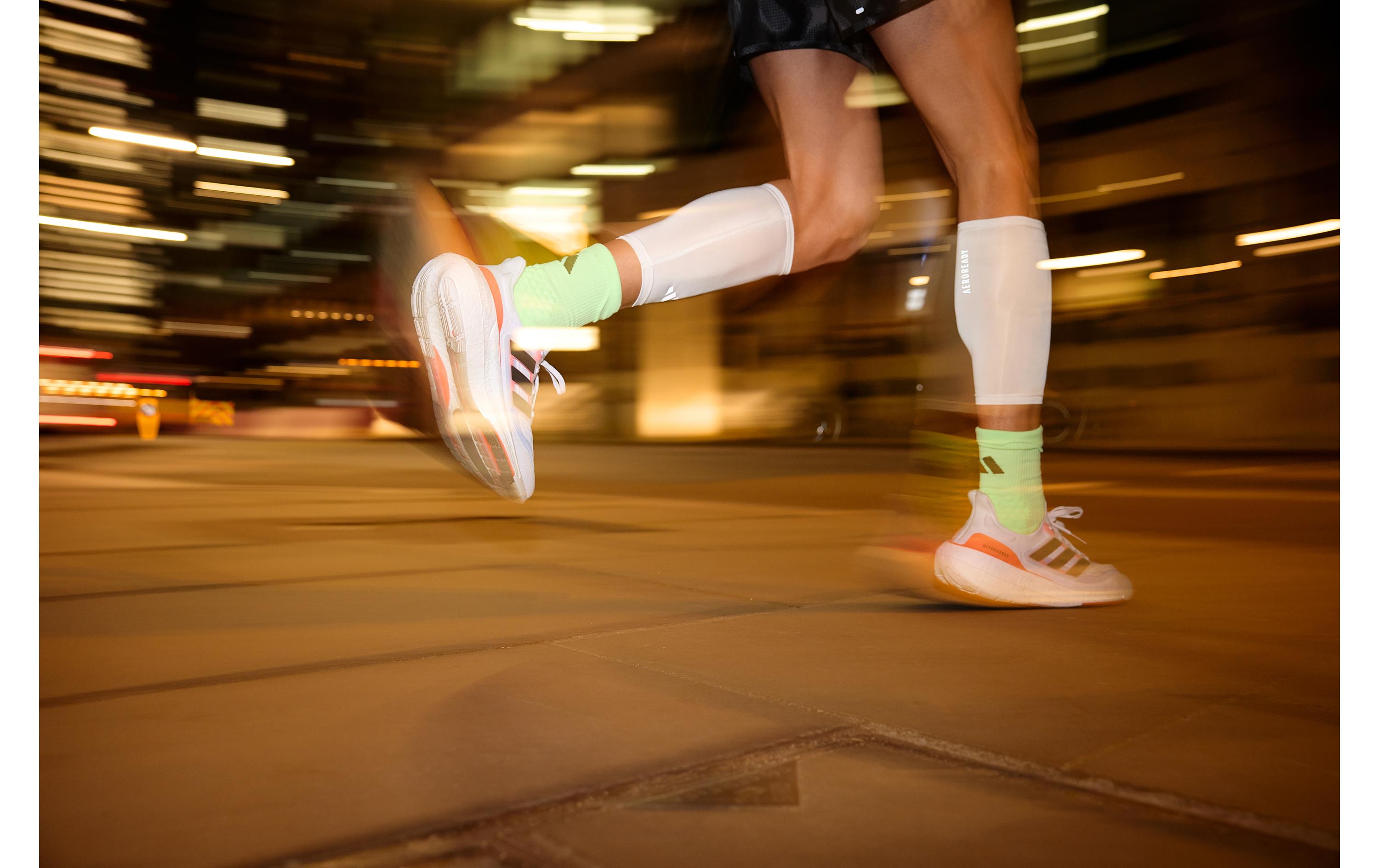 adidas Compression Calf Sleeves Weiss, L-XL